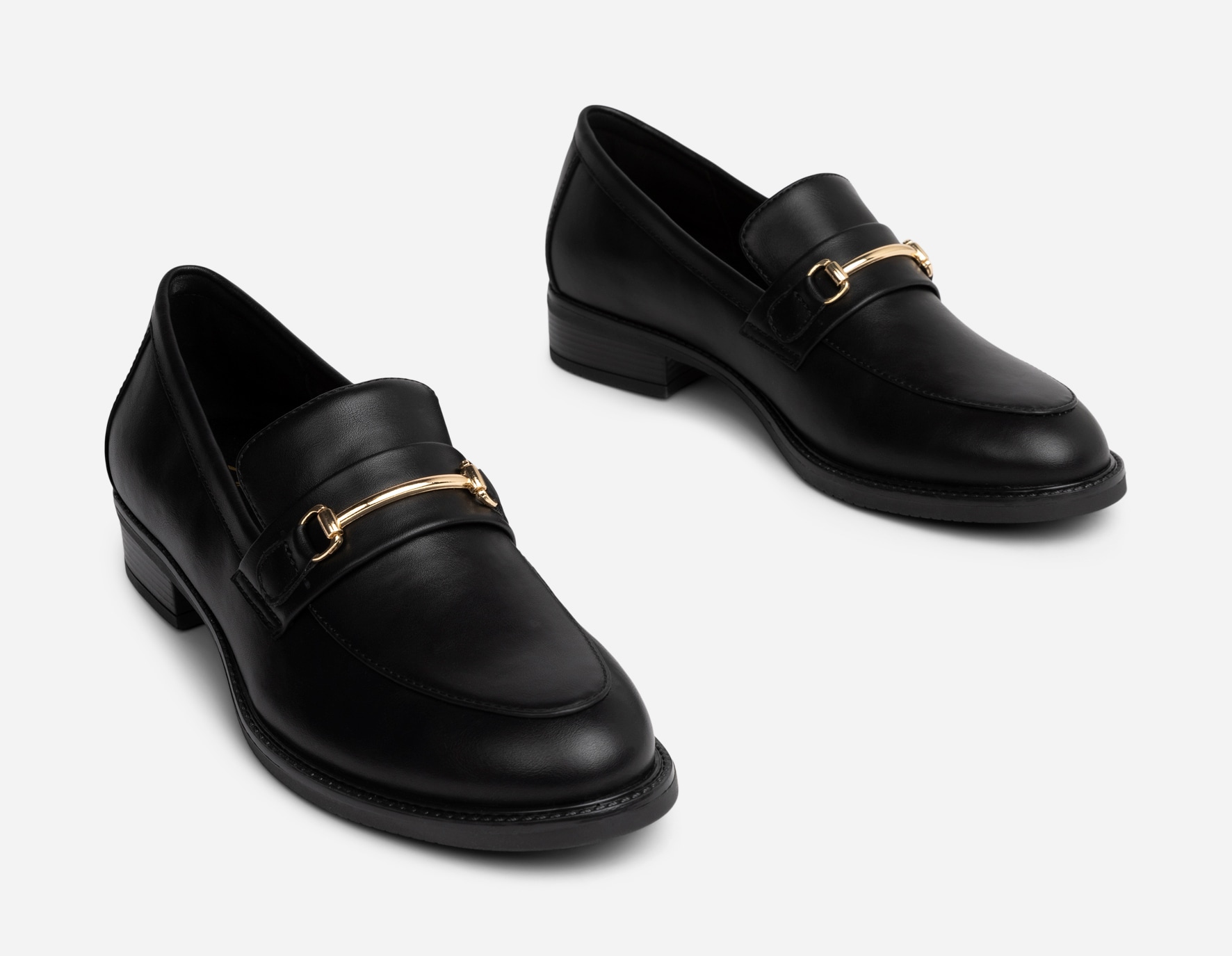 CLOU COMFORT, Loafer med spenne Sort