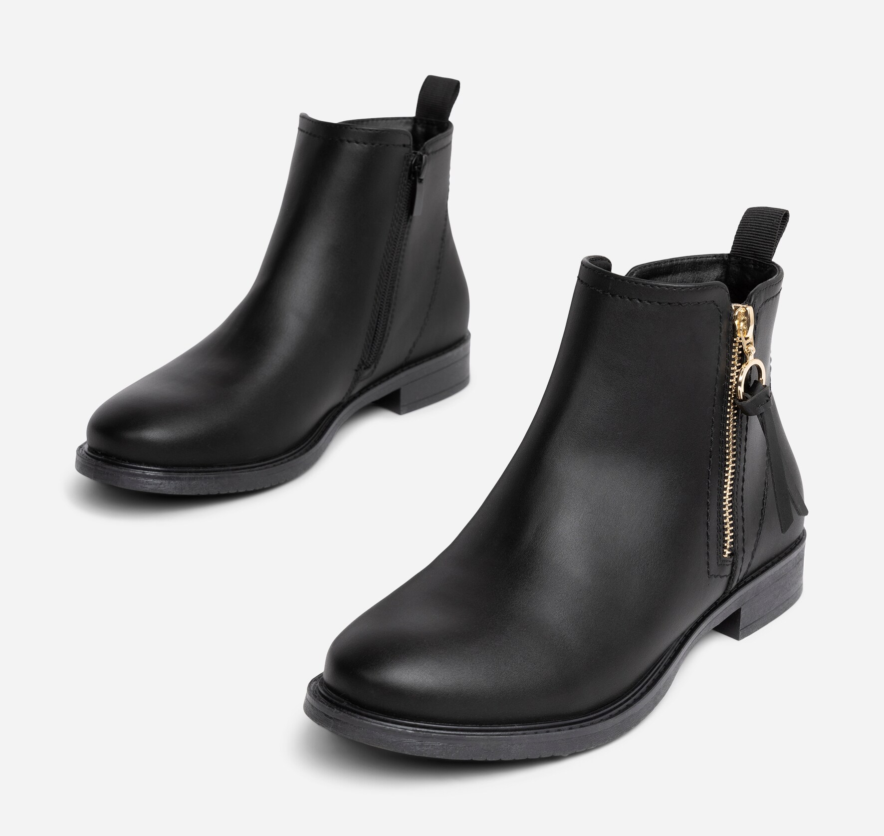 CLOU, Boots med glidelås Sort