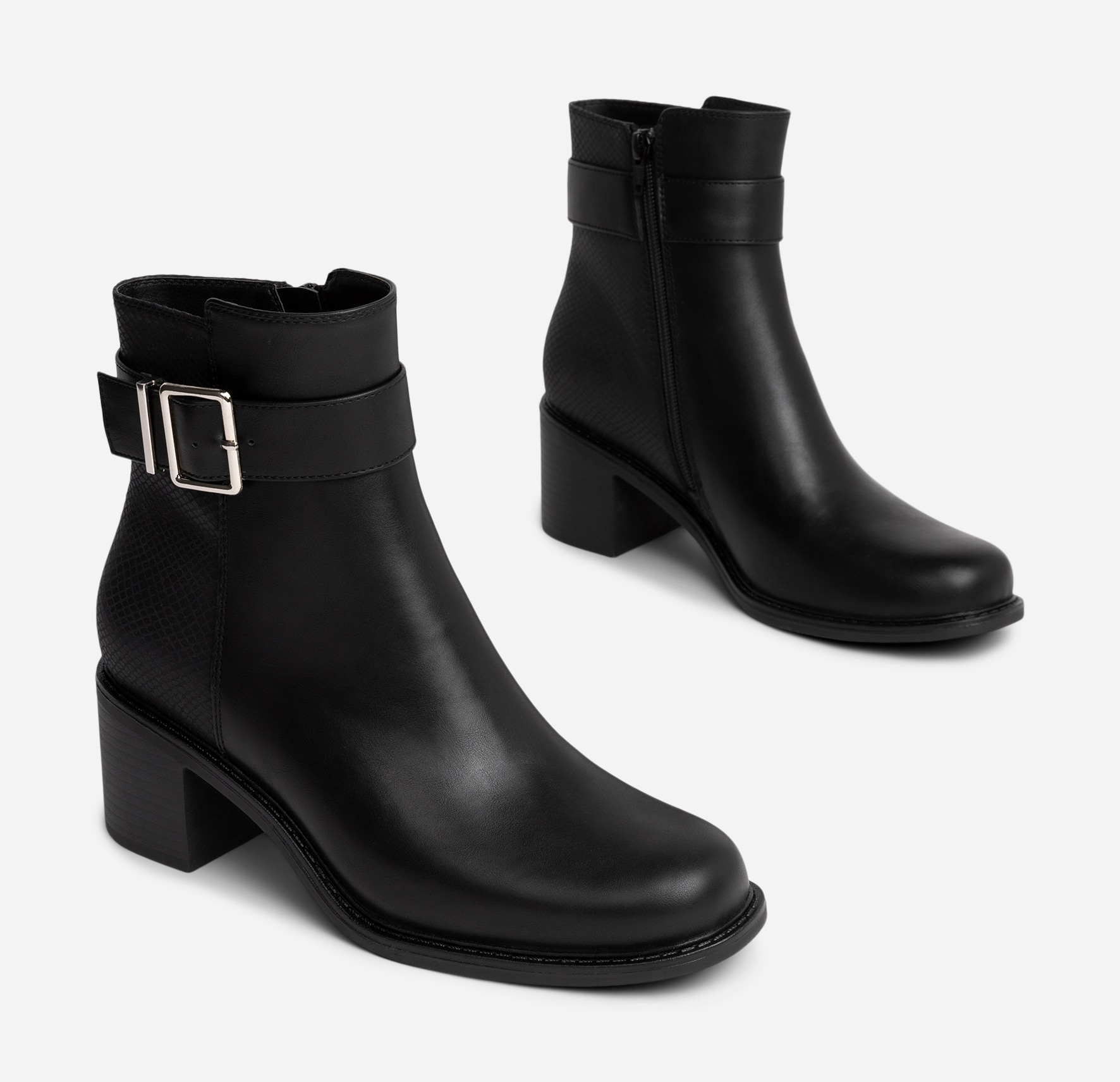 CLOU, Boots med spenne Sort