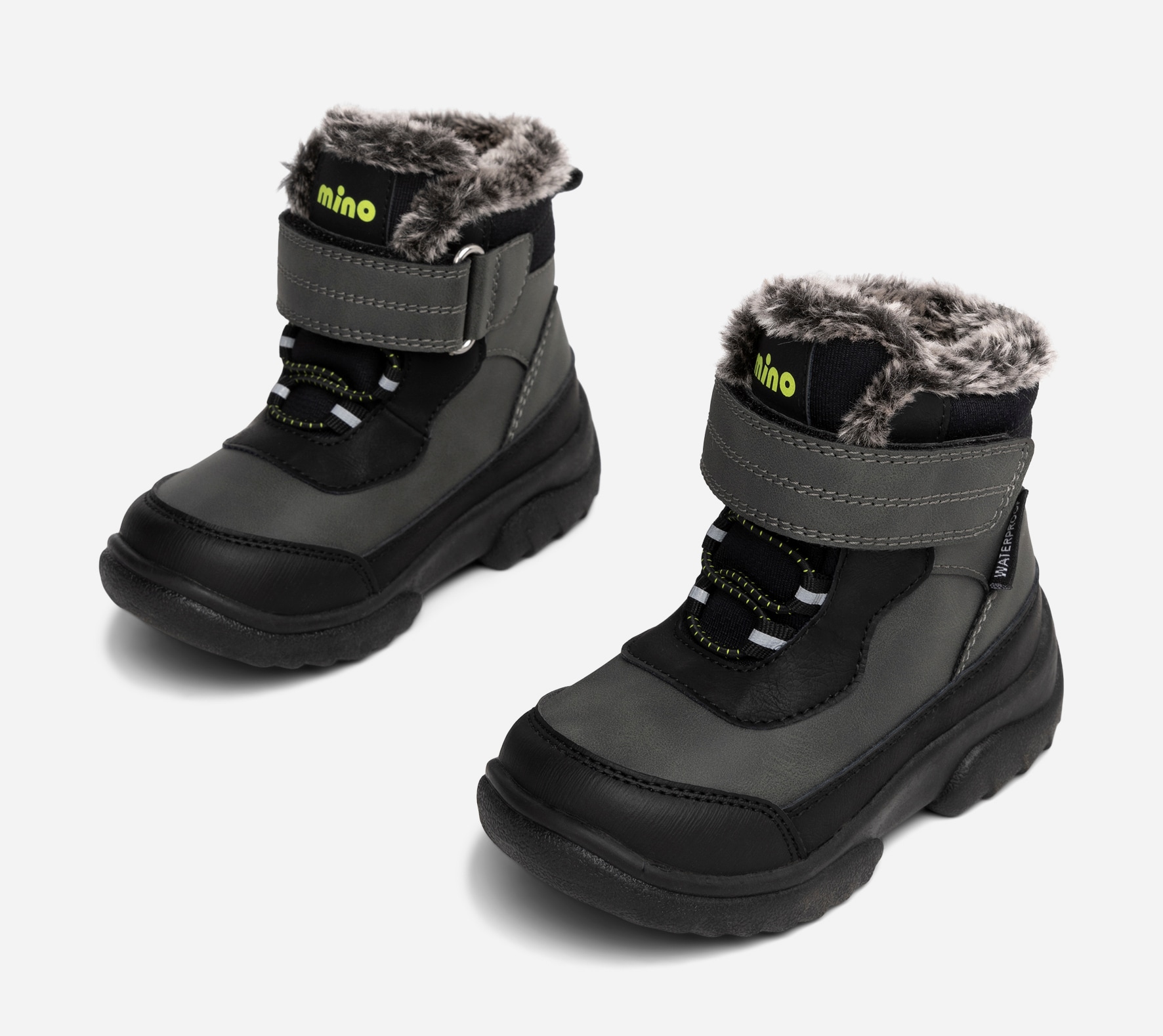 Mino, Varmforet skolett waterproof Grå