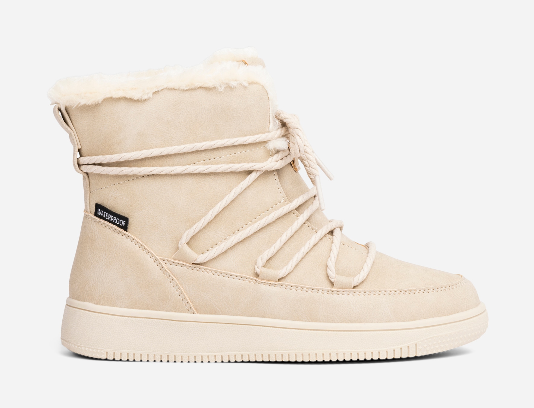 ZOEY, Varmforet skolett waterproof Beige