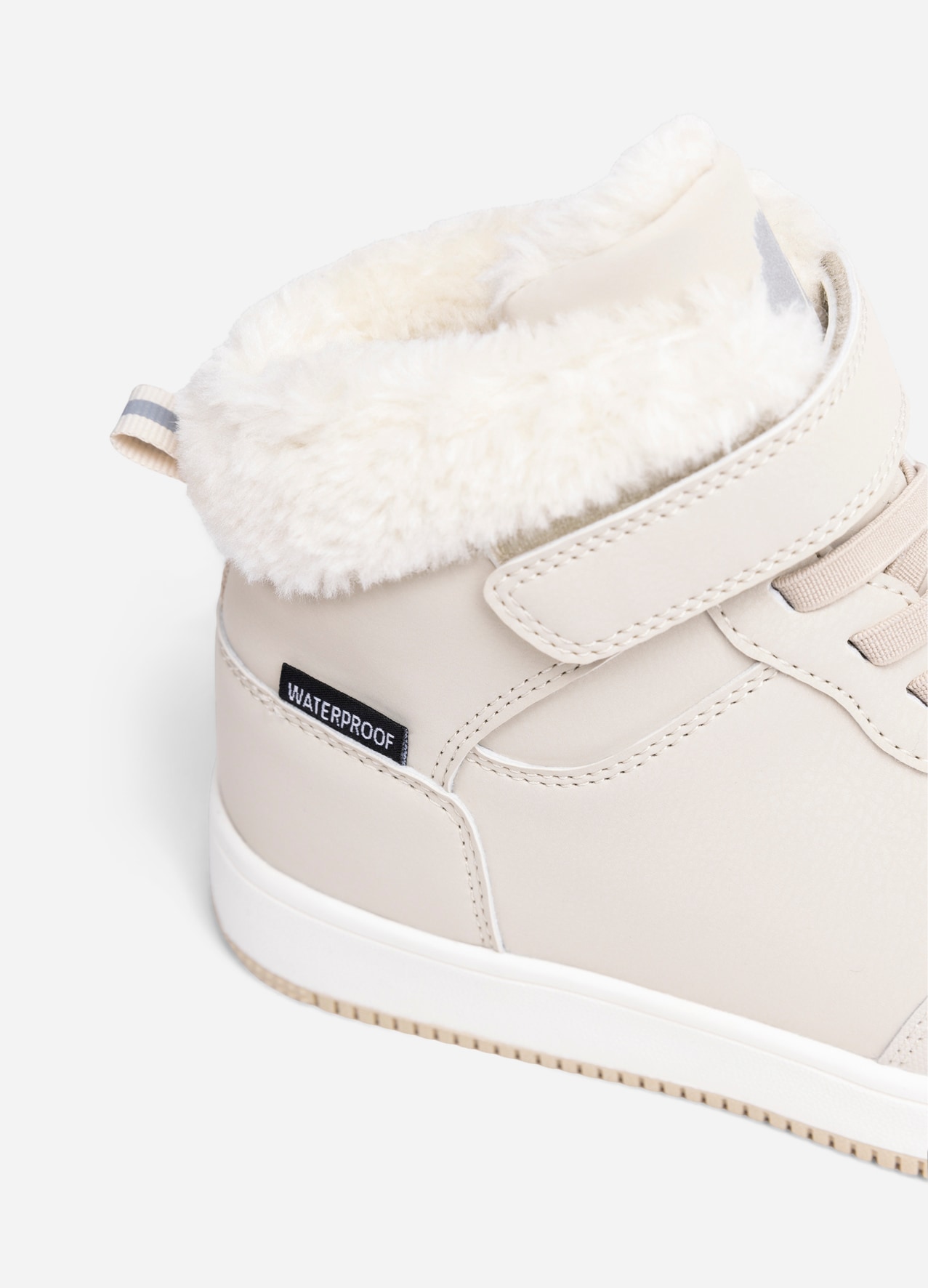 LEJON, Varmforet høy sneakers waterproof Beige