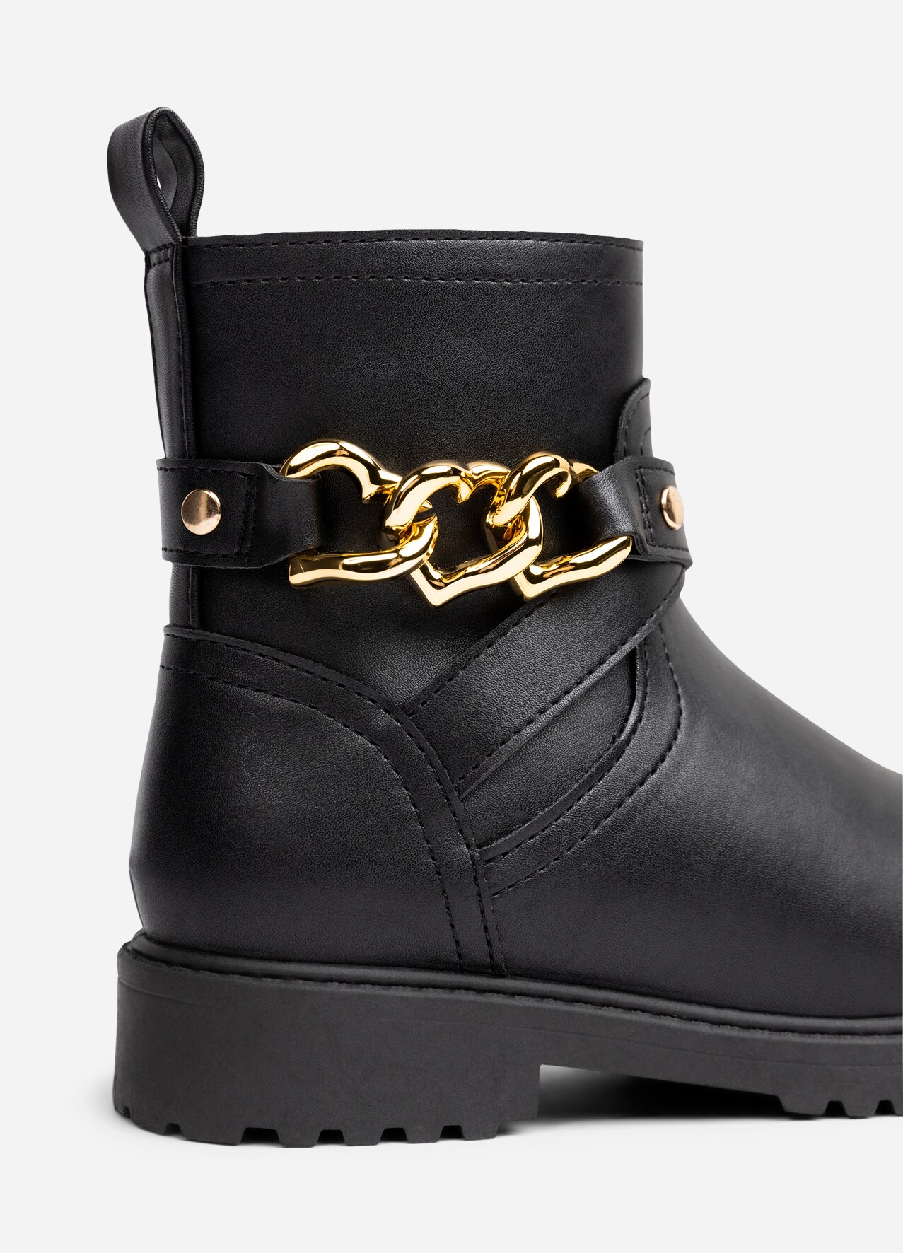 ZOEY, Fleeceforet chelseaboots Sort