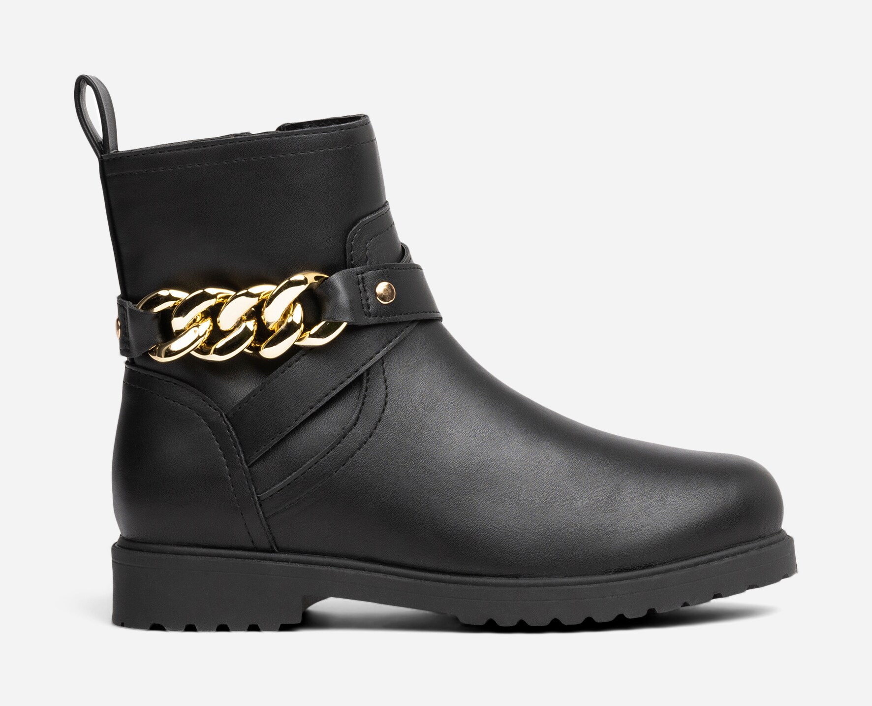 ZOEY, Fleeceforet chelseaboots Sort
