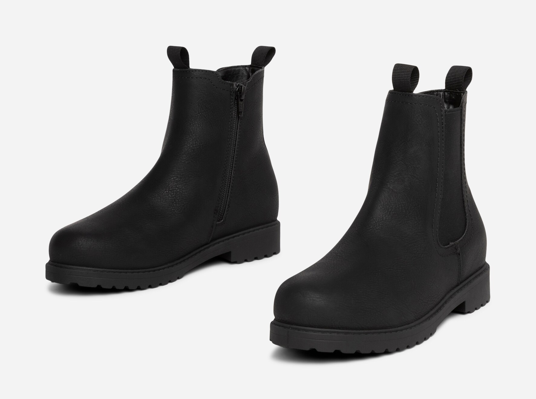 ZOEY, Varmforet chelseaboots Sort