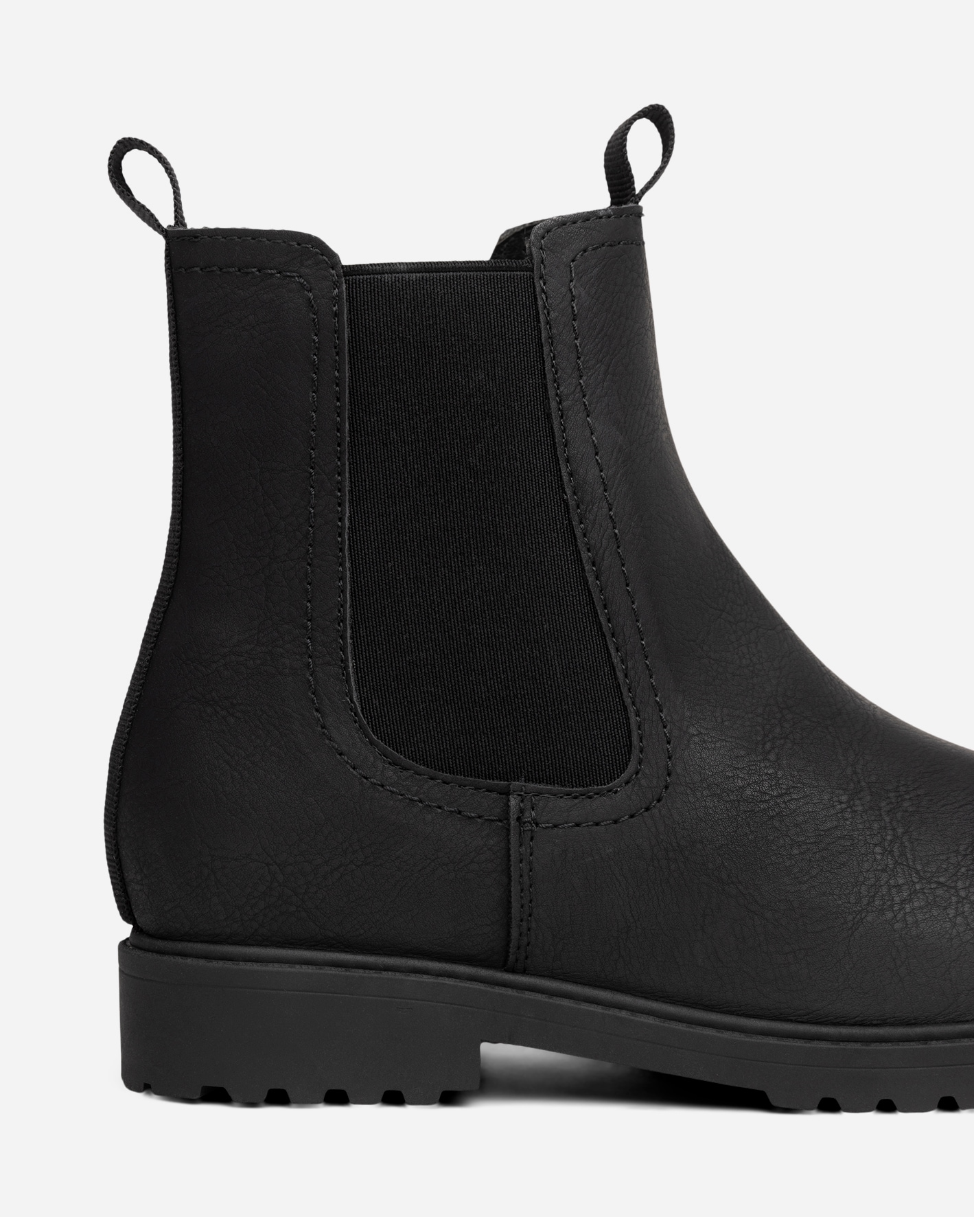 ZOEY, Varmforet chelseaboots Sort