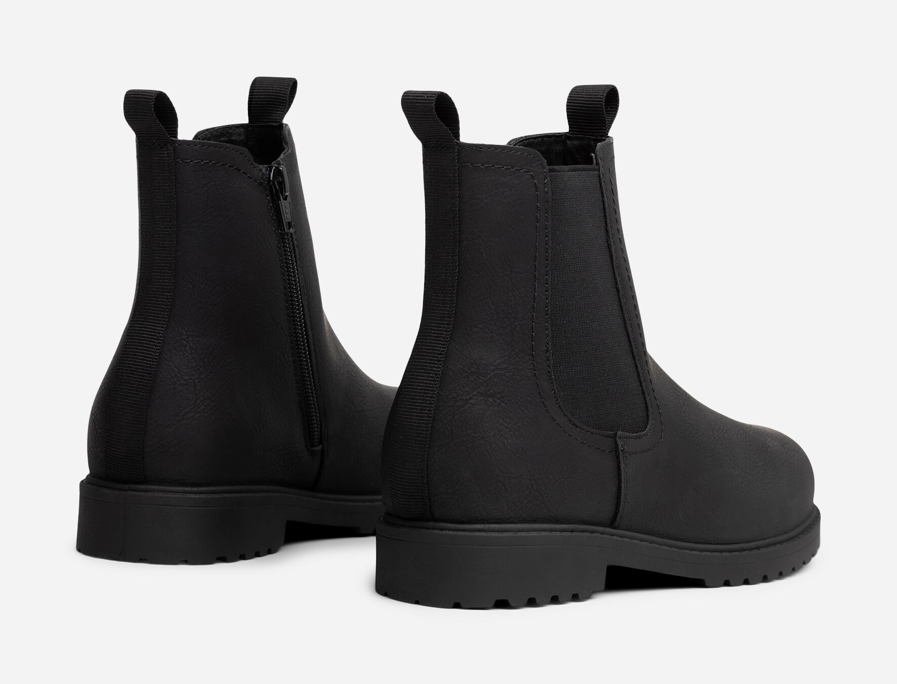 ZOEY, Varmforet chelseaboots Sort