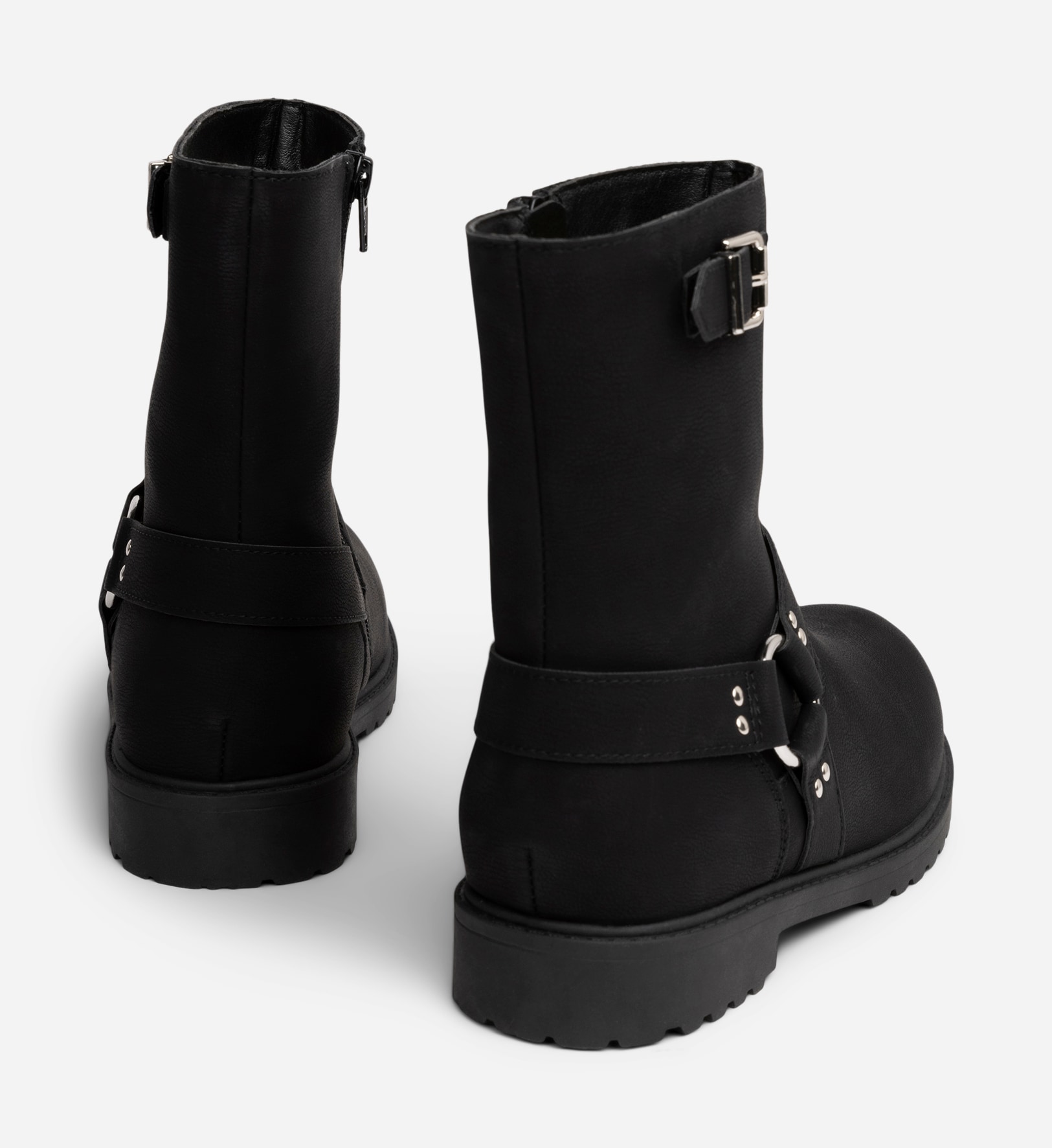 ZOEY, Varmforet boots med spenne Sort