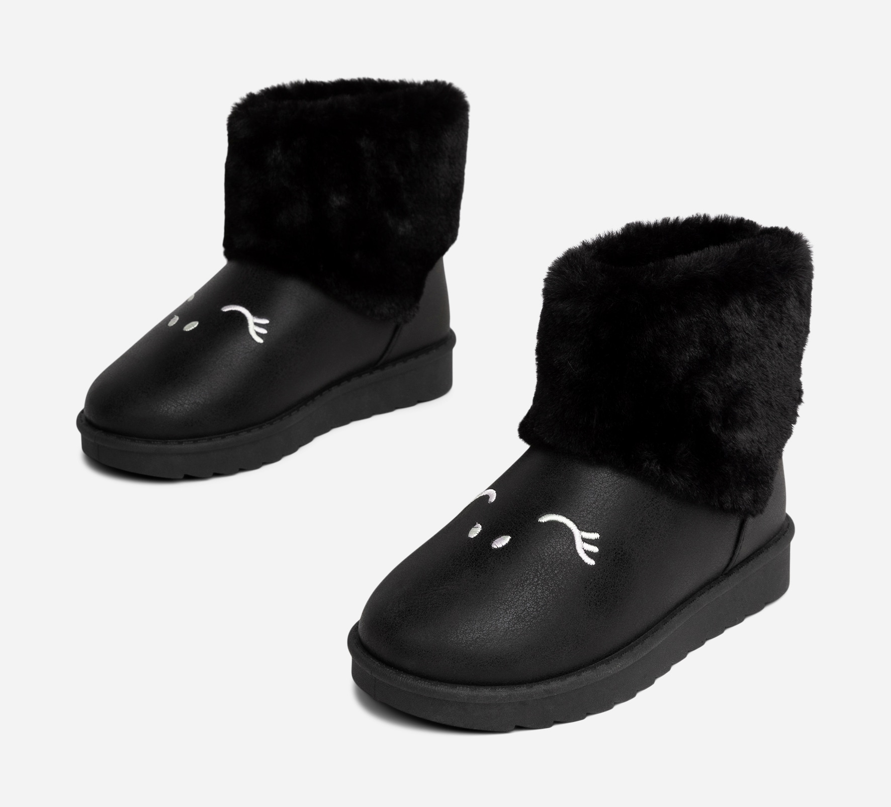 ZOEY, Varmforet boots Sort