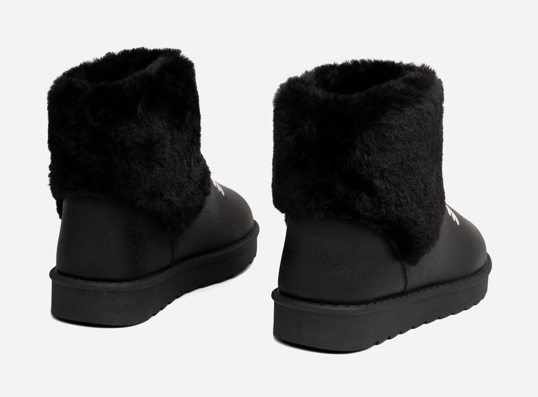 ZOEY, Varmforet boots Sort