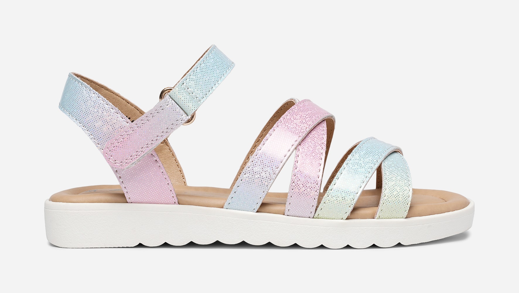 ZOEY, Sandal med reimer Flerfarget