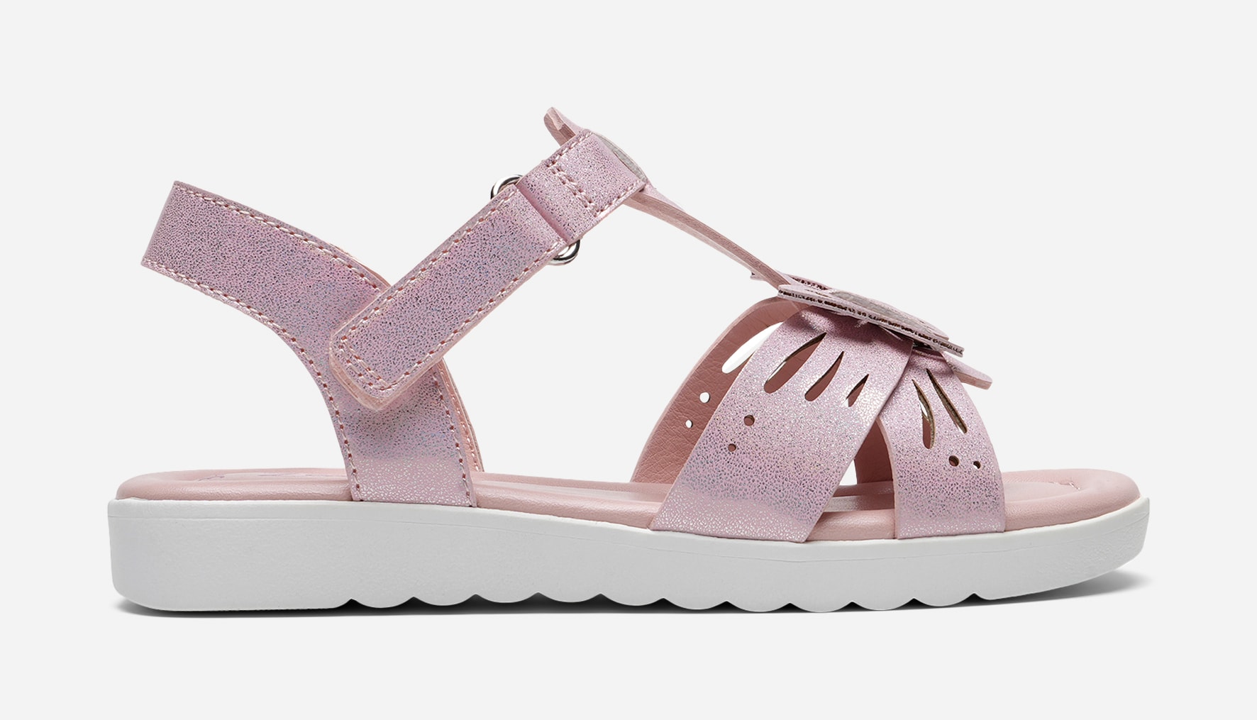 ZOEY, Sandal med reimer Rosa