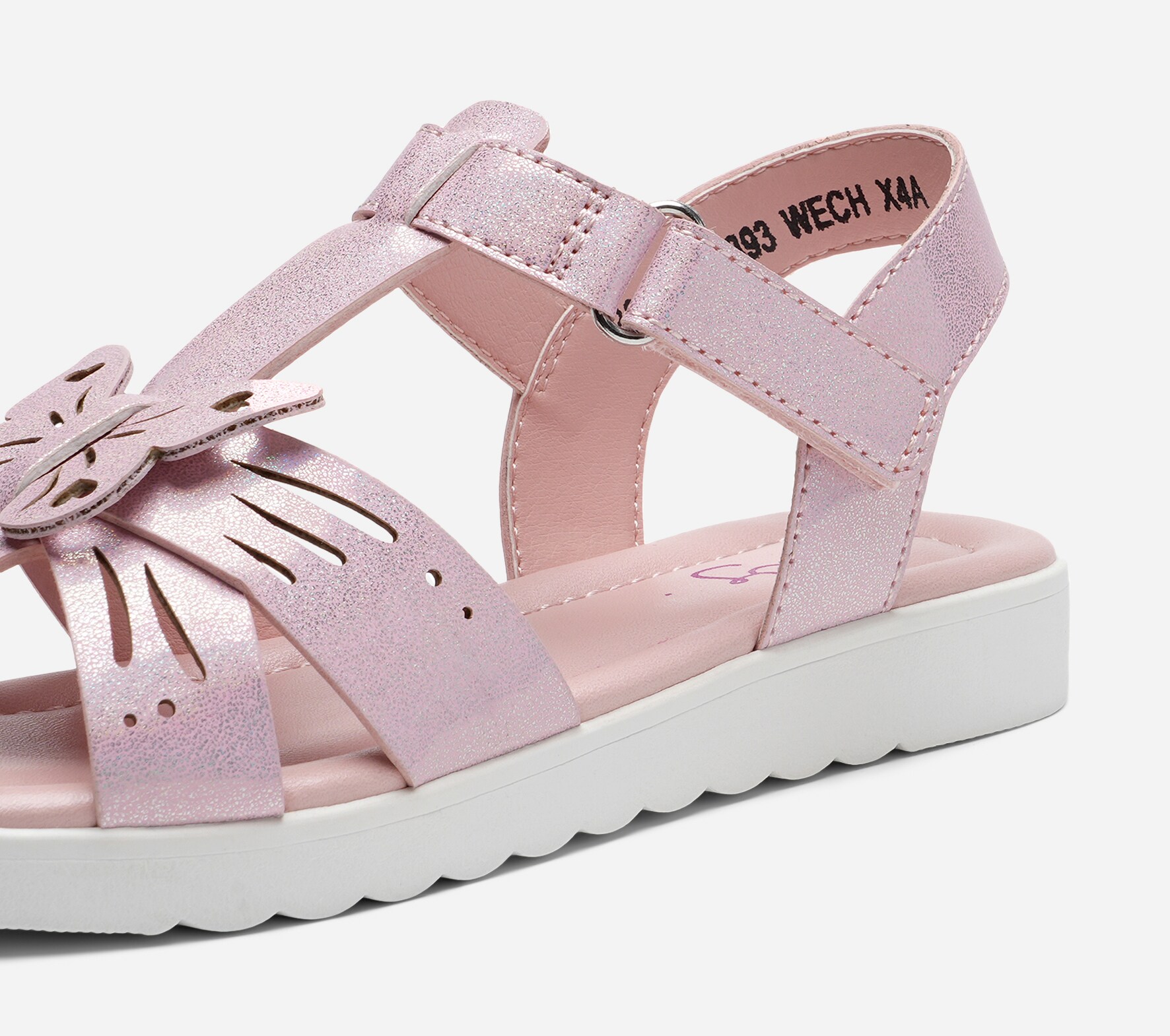 ZOEY, Sandal med reimer Rosa