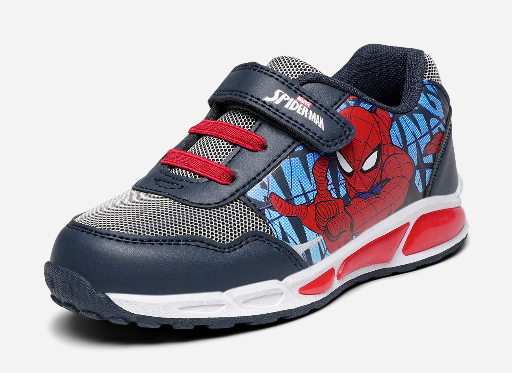 SPIDERMAN, Blinkende sneakers Flerfarget