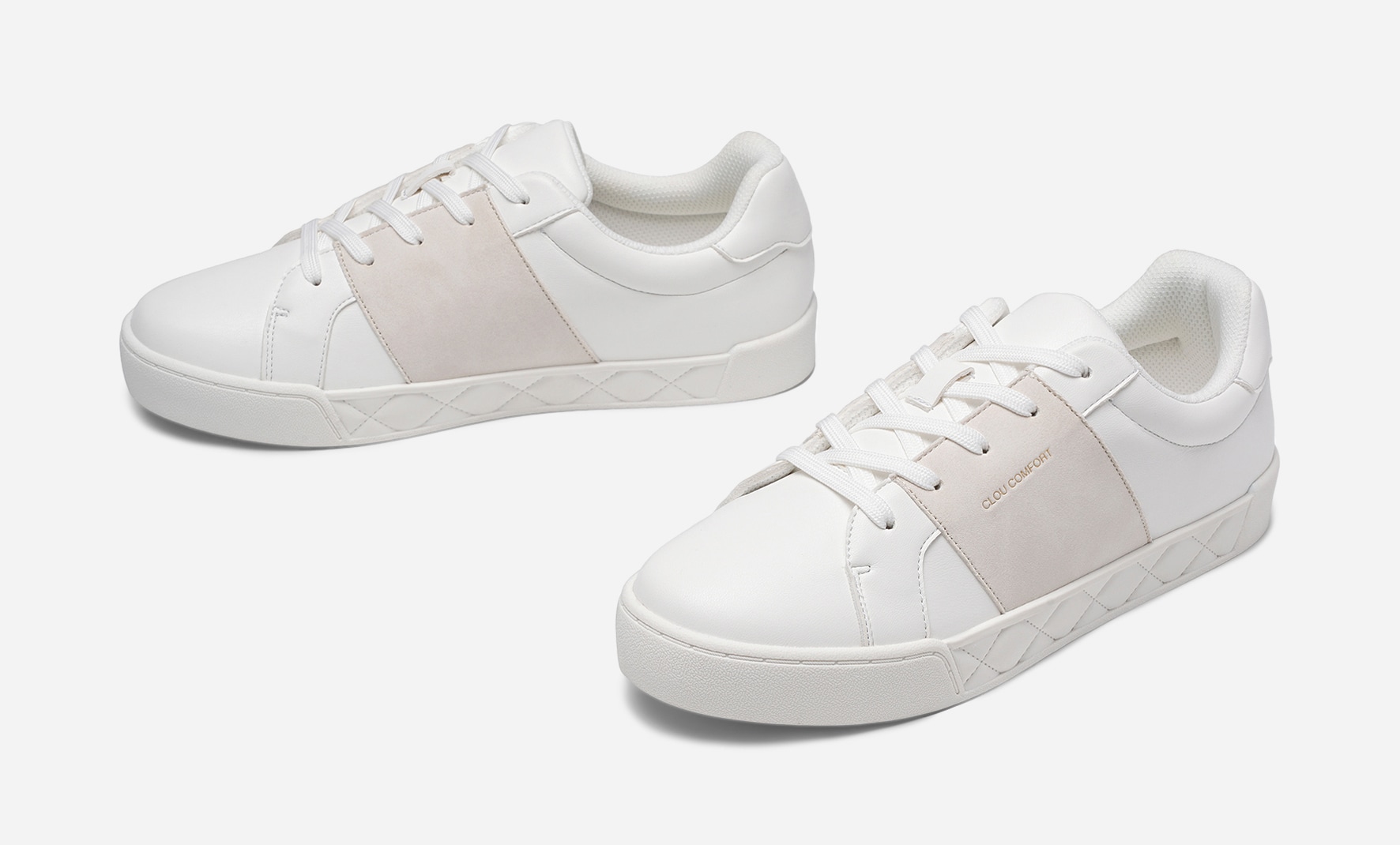 CLOU COMFORT, Sneakers Hvit