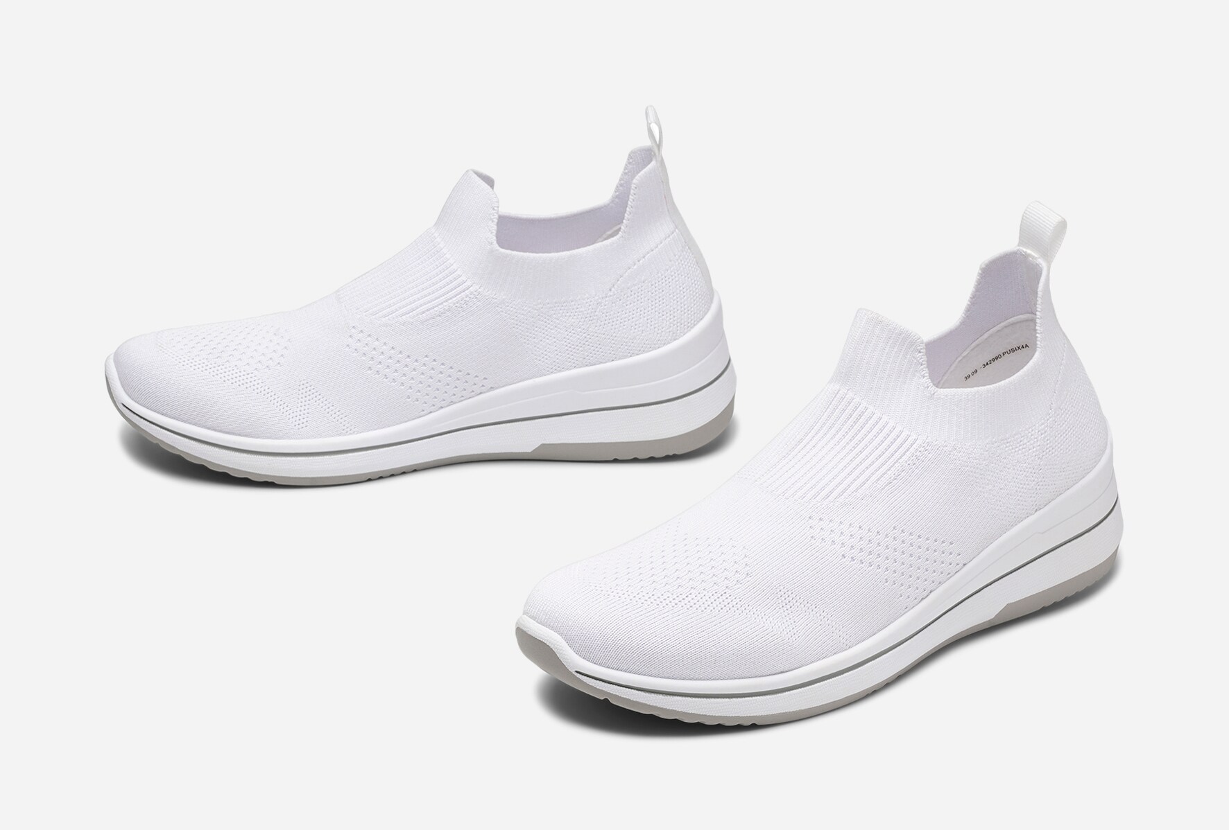 CLOU, Sock sneakers Hvit