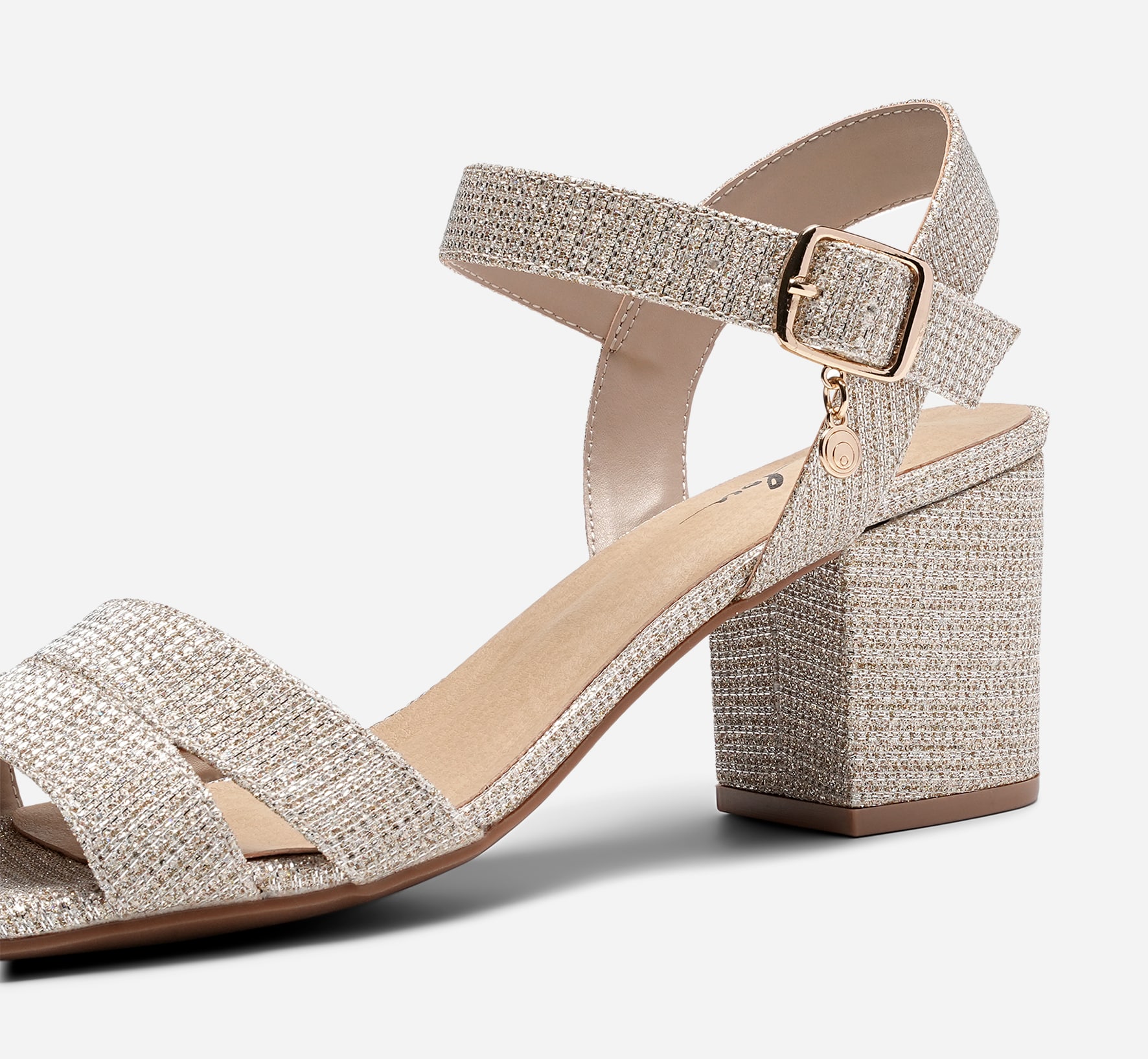 CLOU, Sandalett med reimer Beige