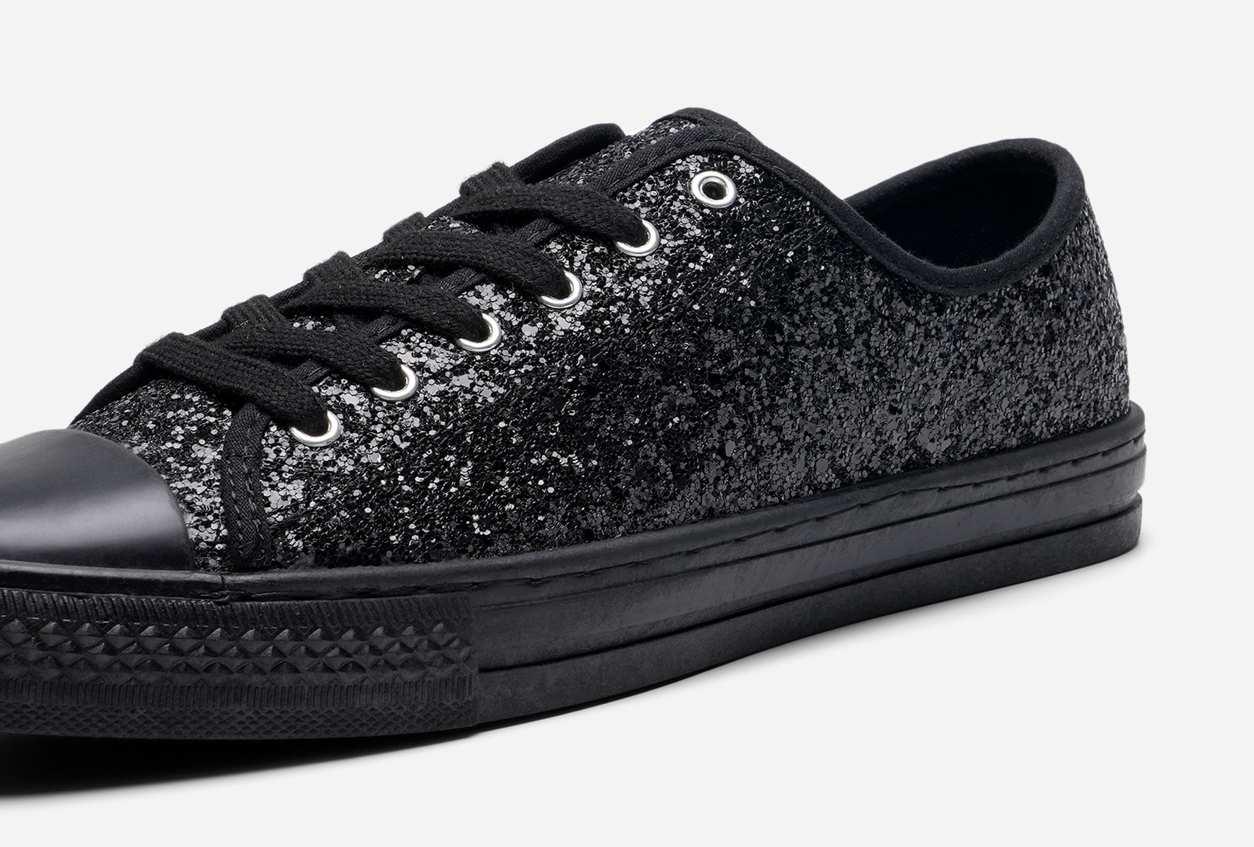 LEJON, Tekstilsko med glitter Sort