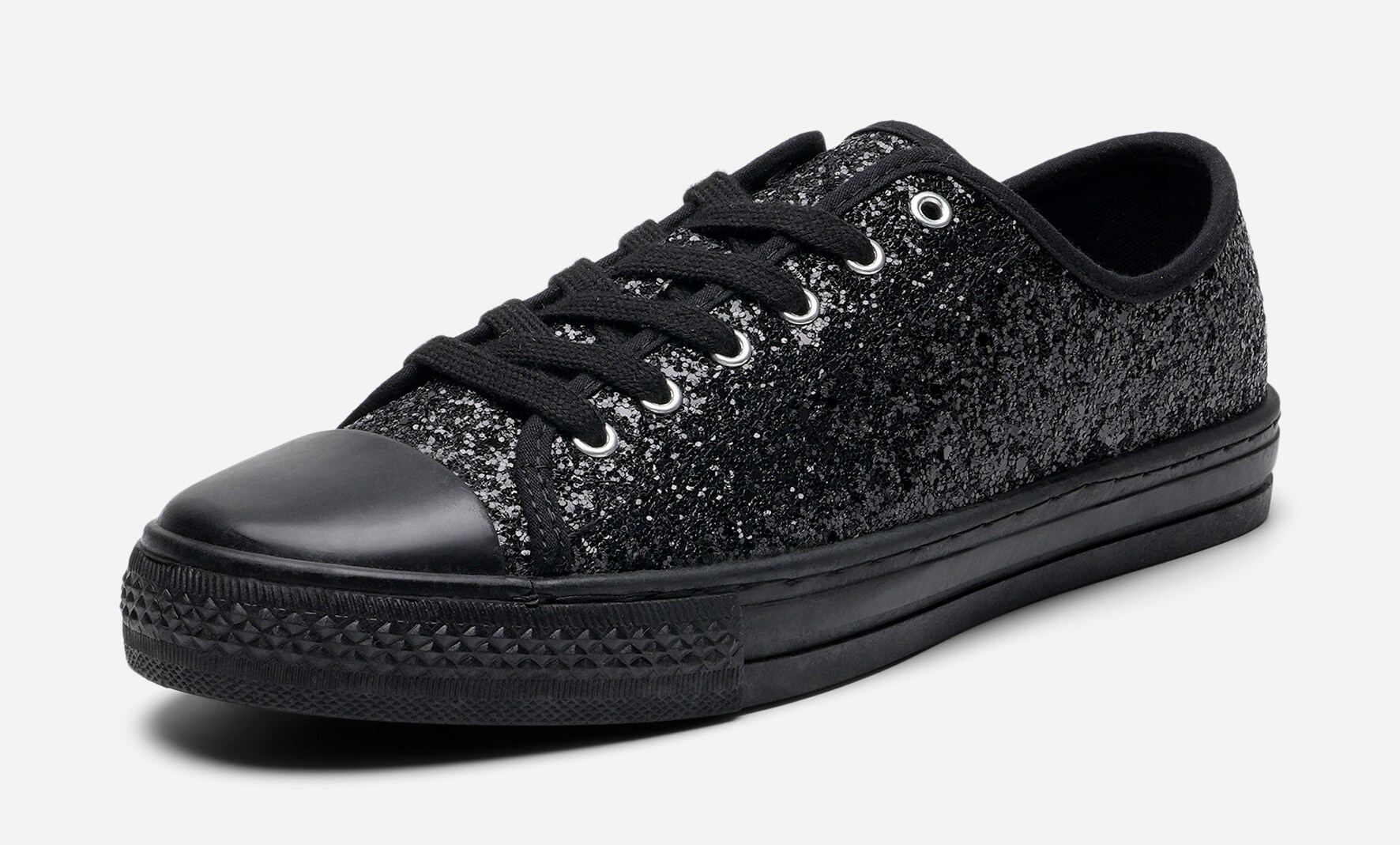LEJON, Tekstilsko med glitter Sort
