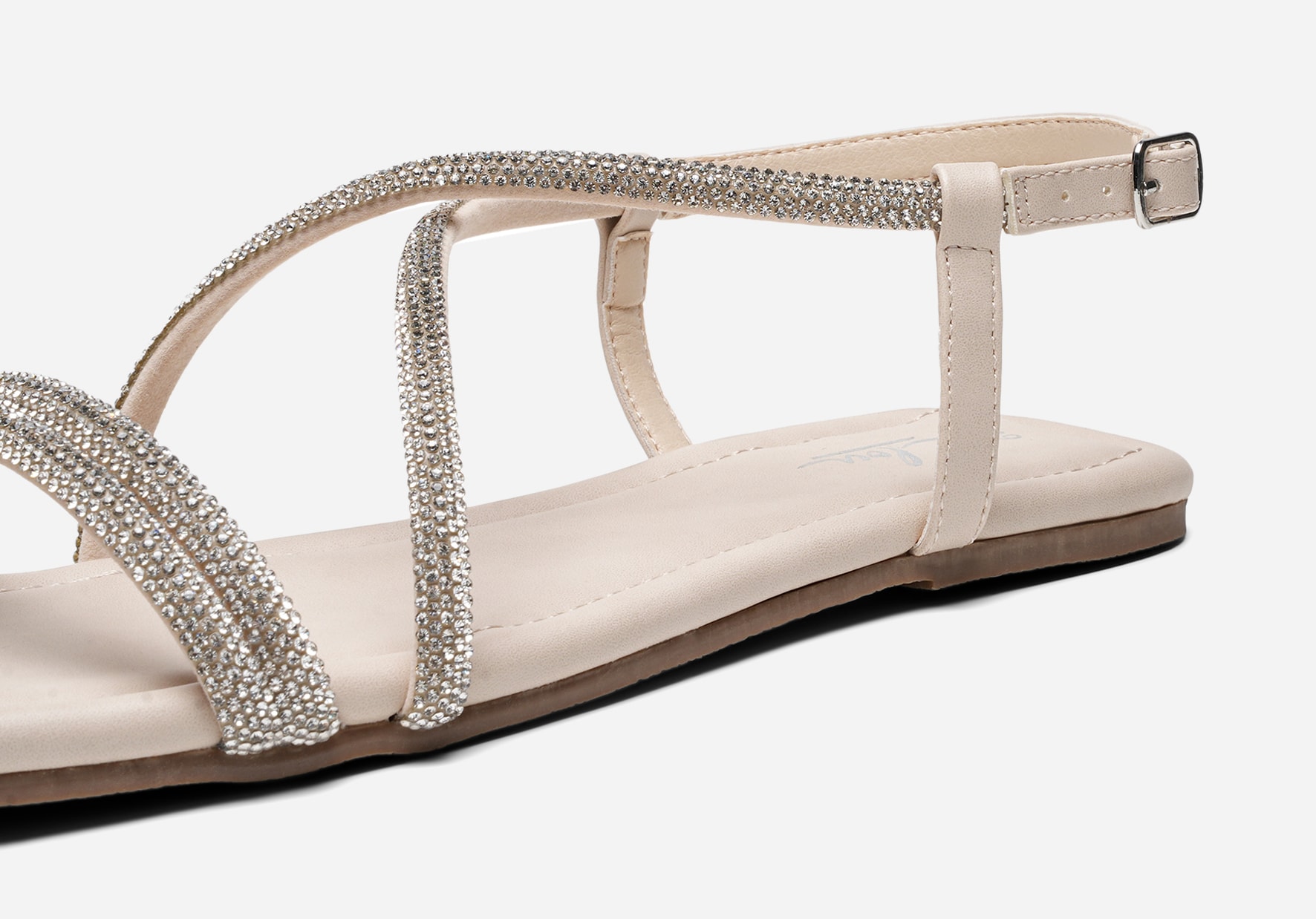 CLOU, Sandal med reimer Beige