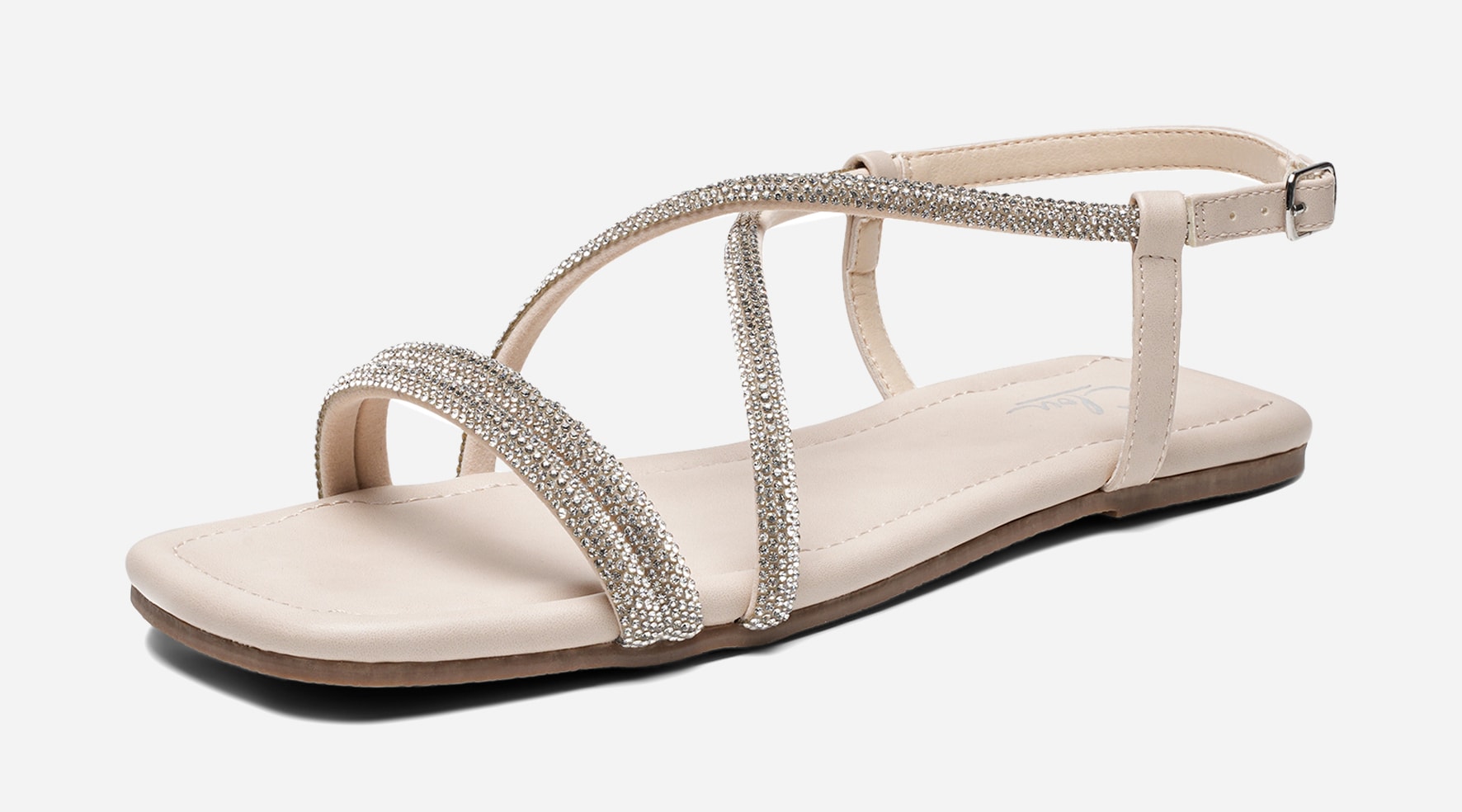 CLOU, Sandal med reimer Beige