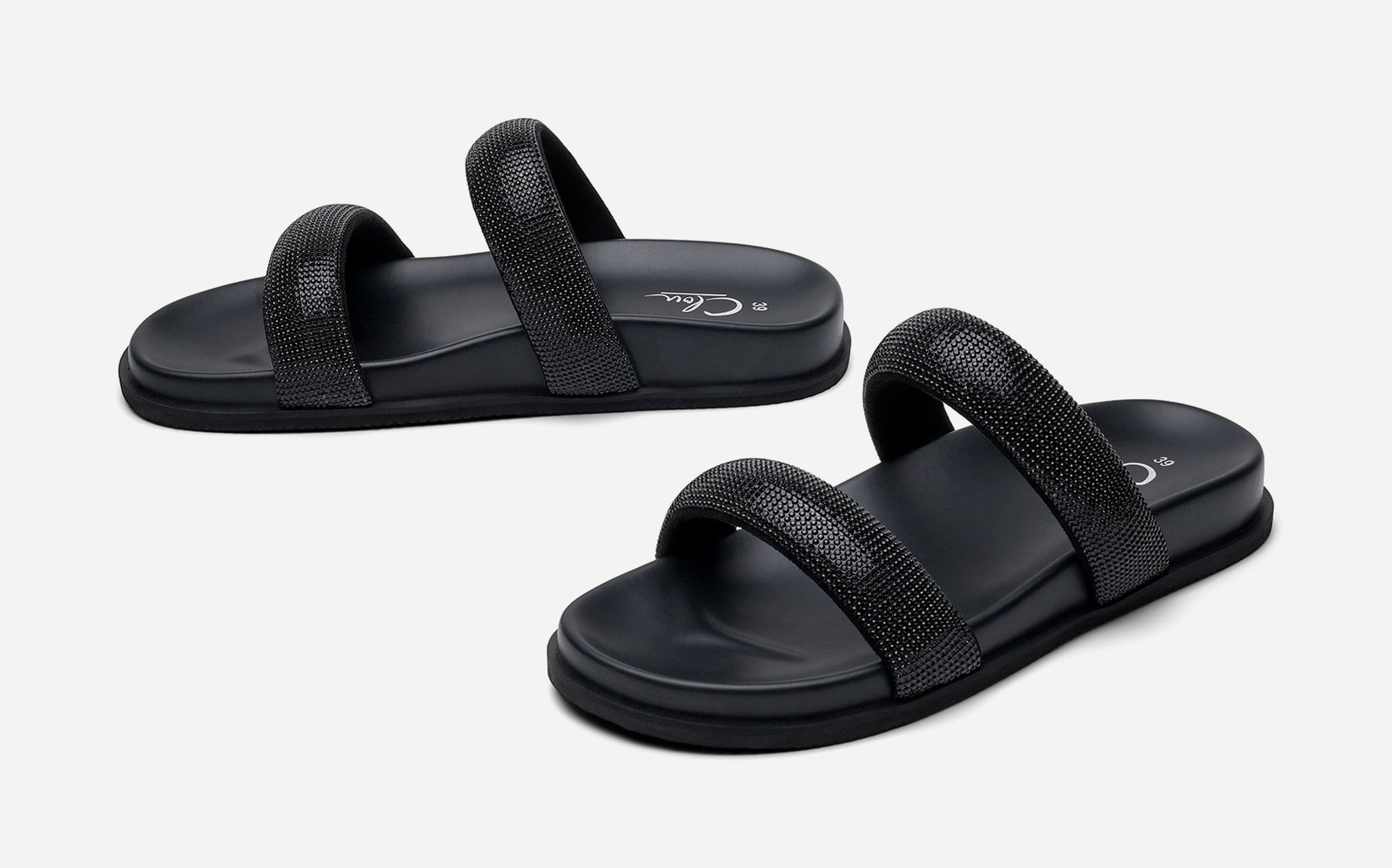 CLOU, Sandal med reimer Sort