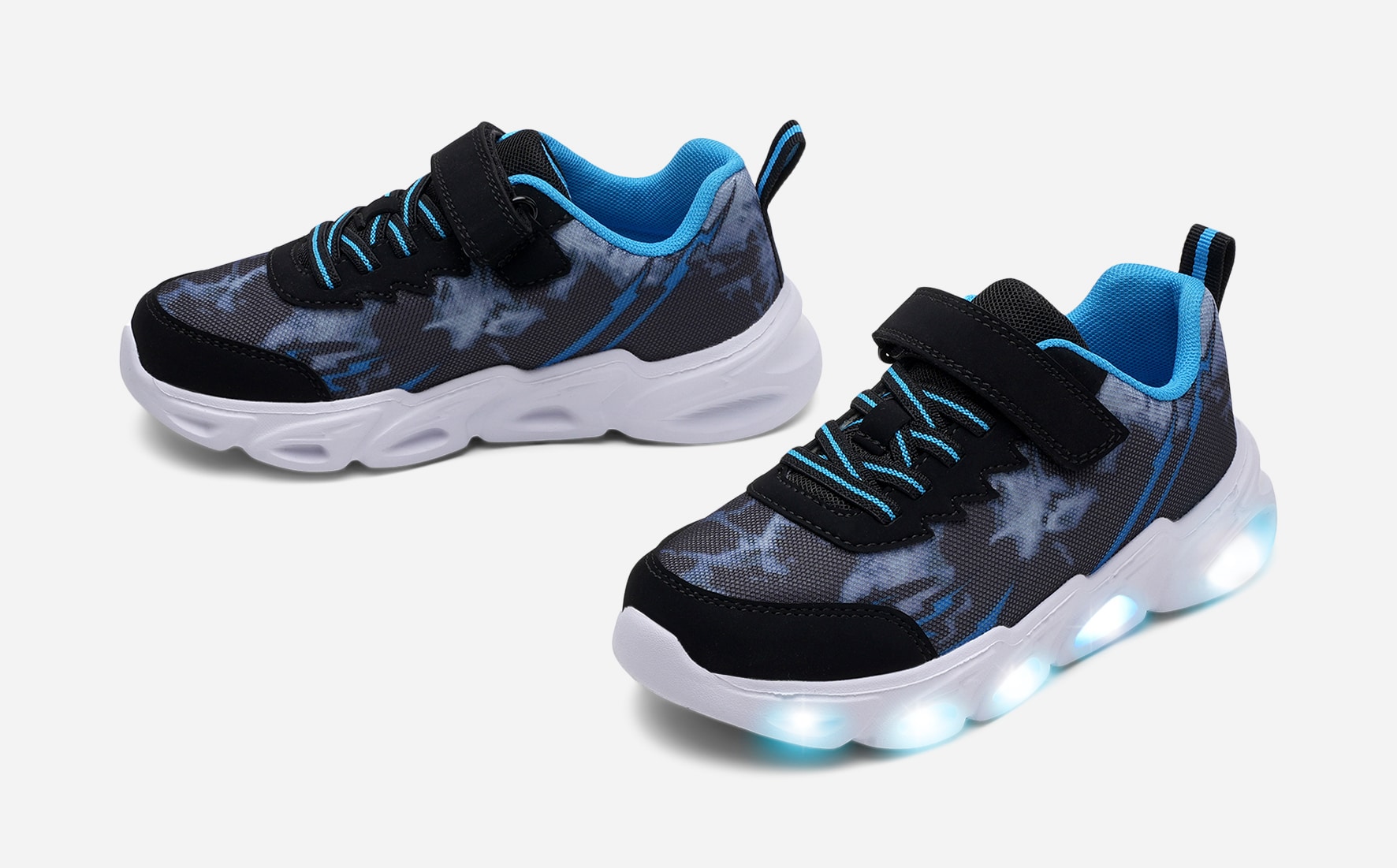 LEJON, Blinkende sneakers Sort