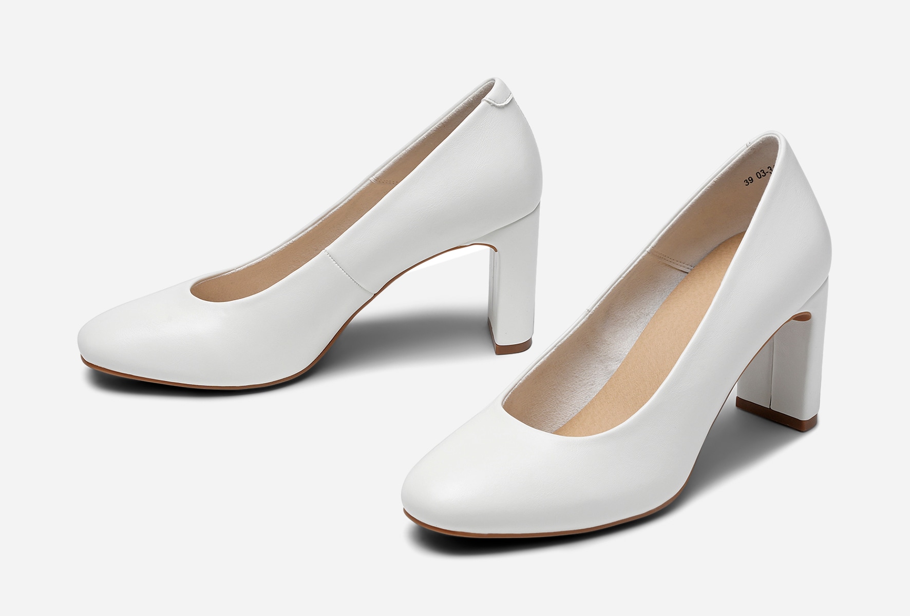CLOU, Pumps Hvit