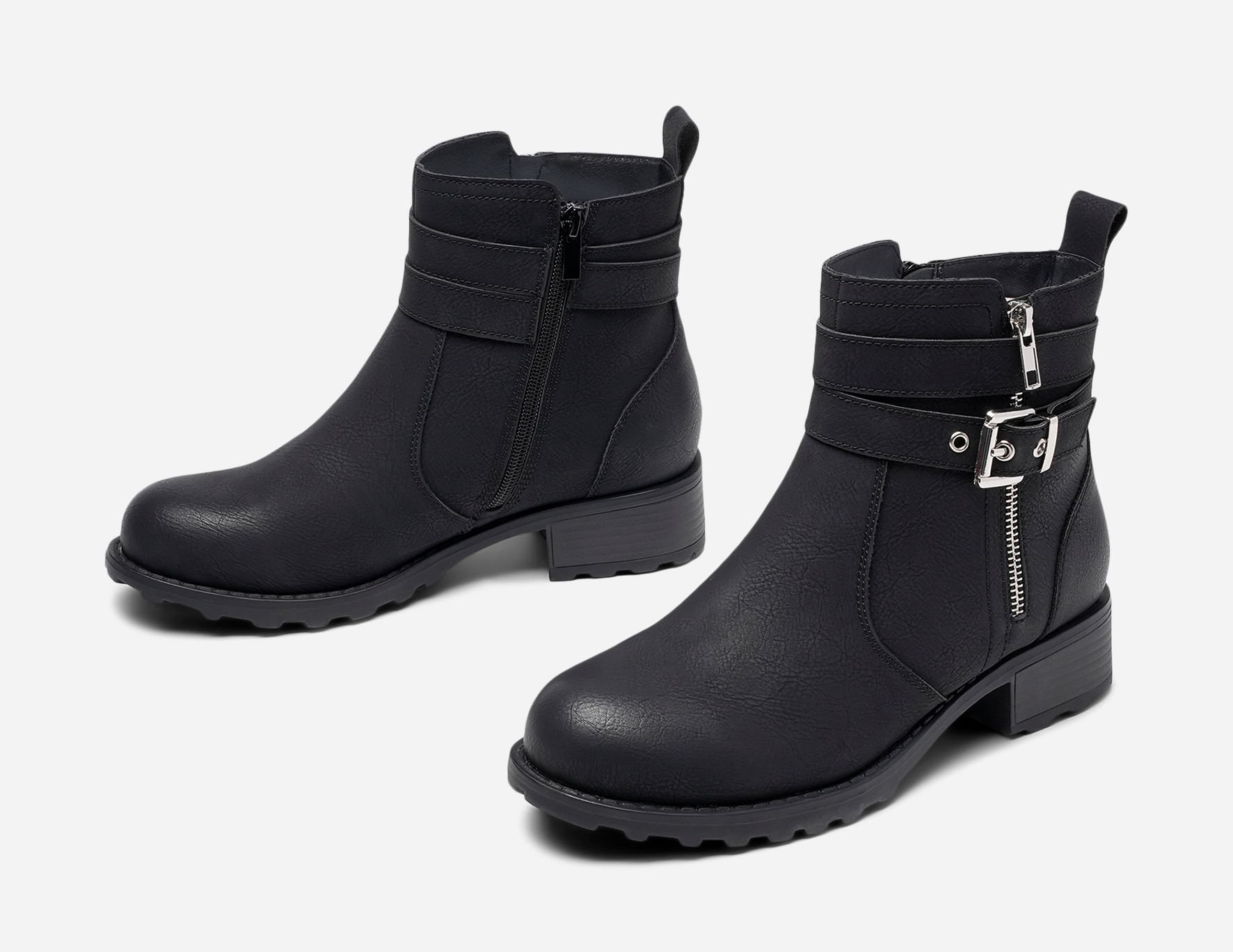 CLOU, Boots med glidelås Sort