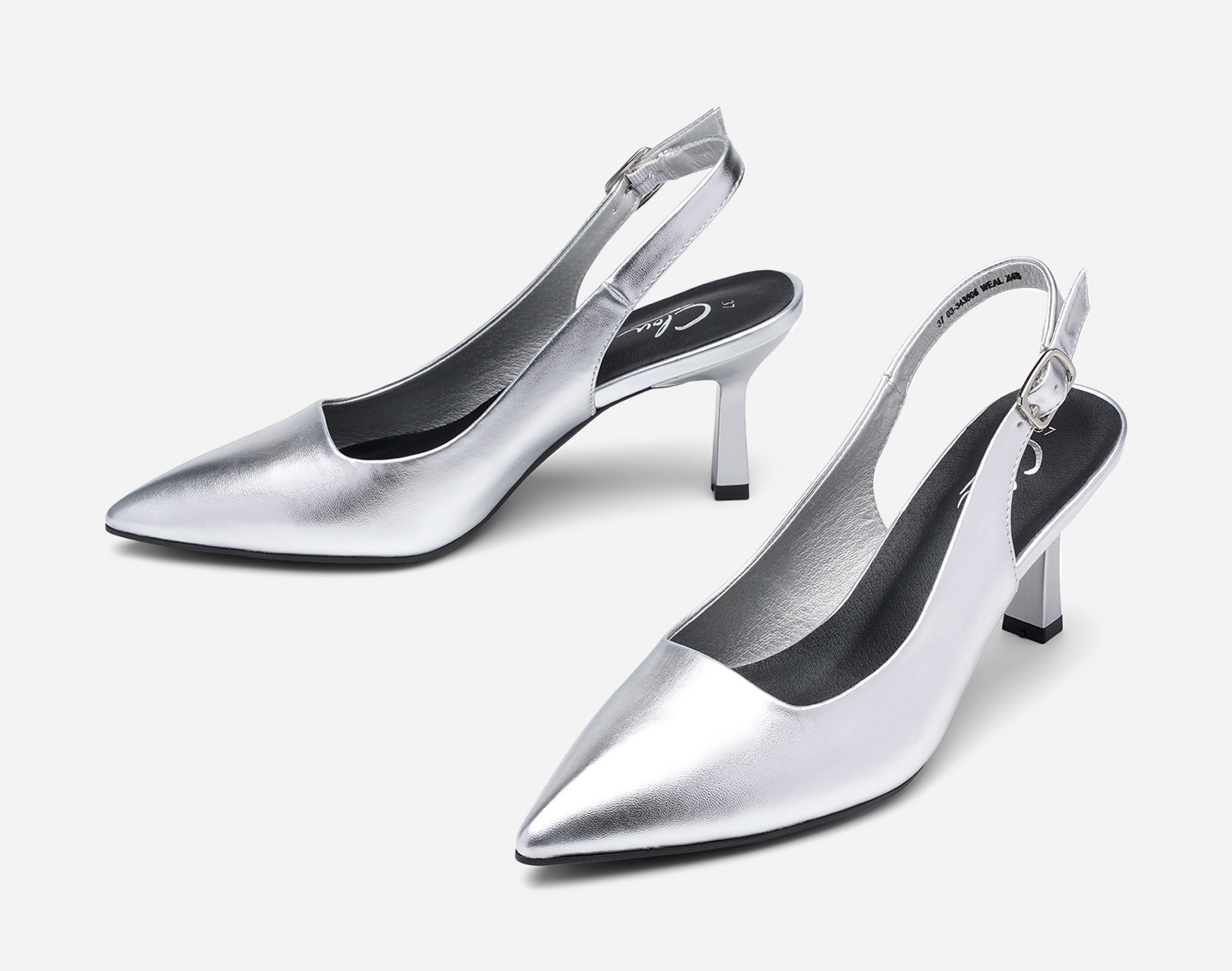 CLOU, Pumps med slingback Metall