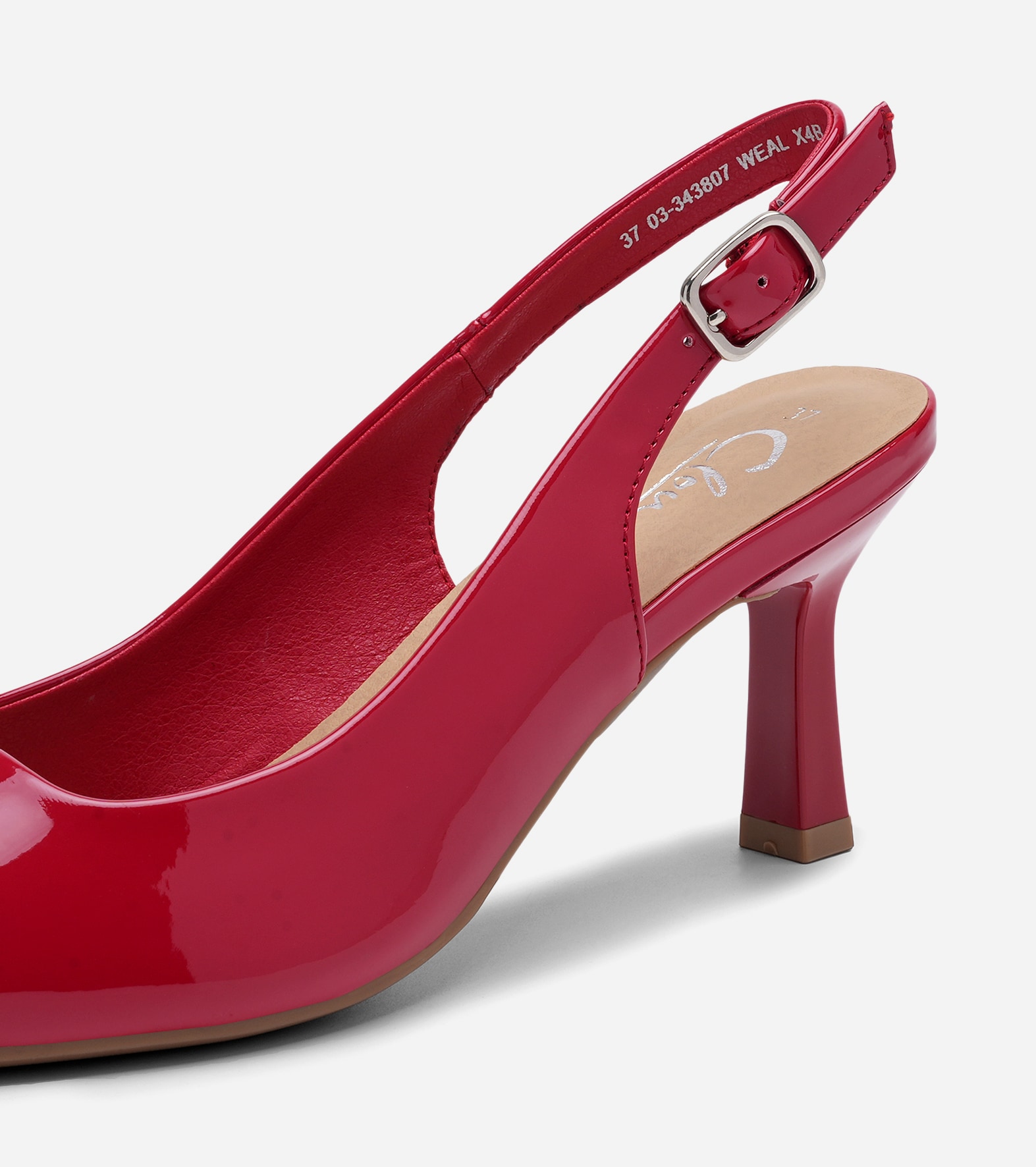 CLOU, Pumps med slingback Rød