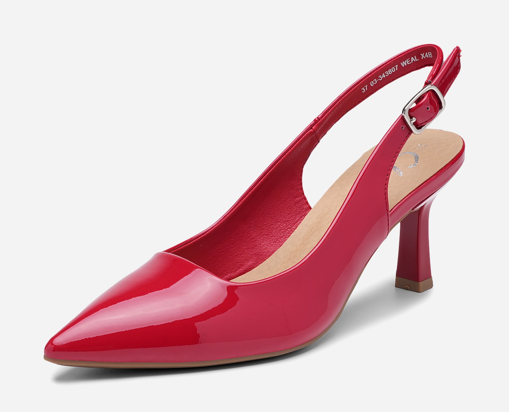 CLOU, Pumps med slingback Rød