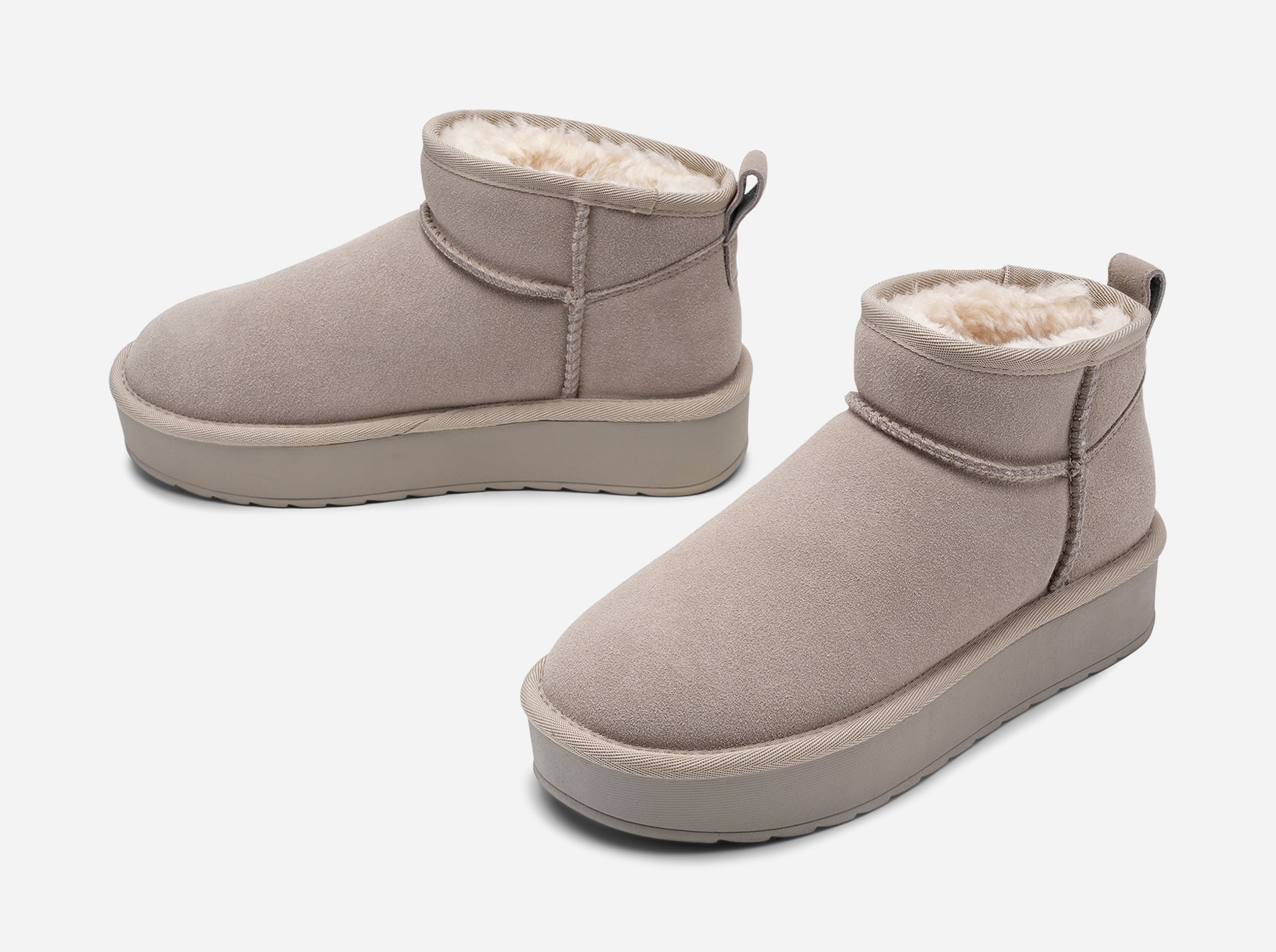 CLOU, Varmforet boots Grå
