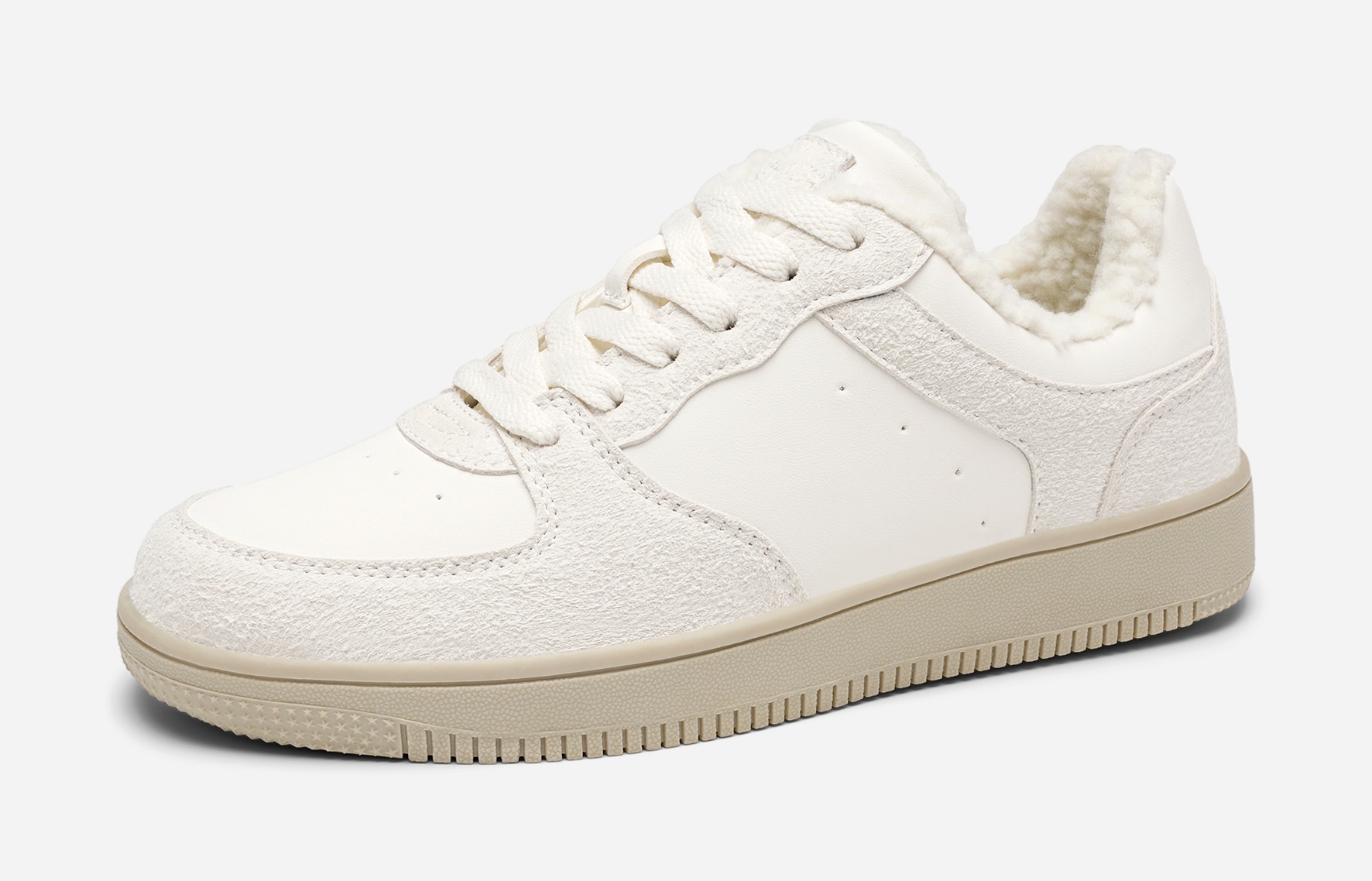 LEJON, Varmforet sneakers Hvit