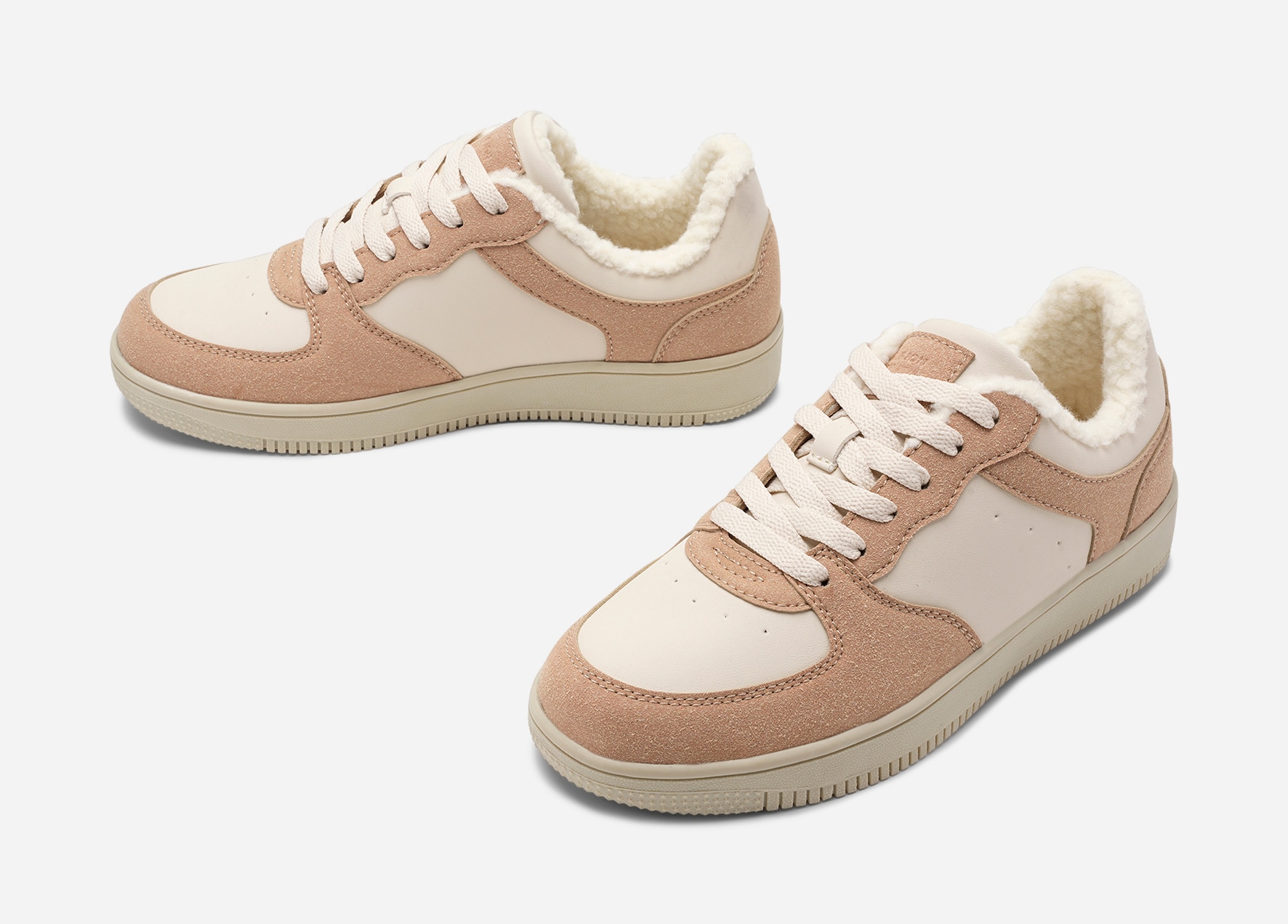 LEJON, Varmforet sneakers Beige
