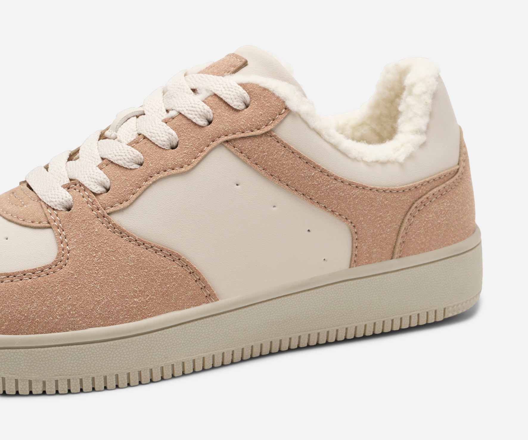 LEJON, Varmforet sneakers Beige