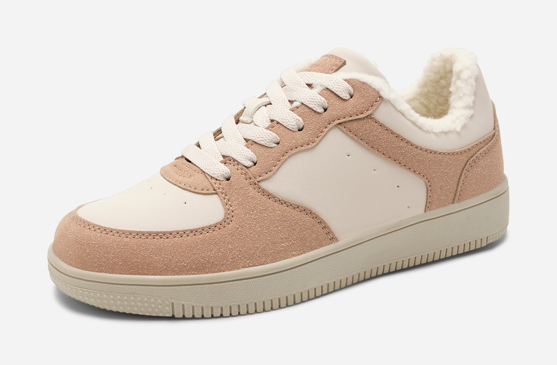 LEJON, Varmforet sneakers Beige