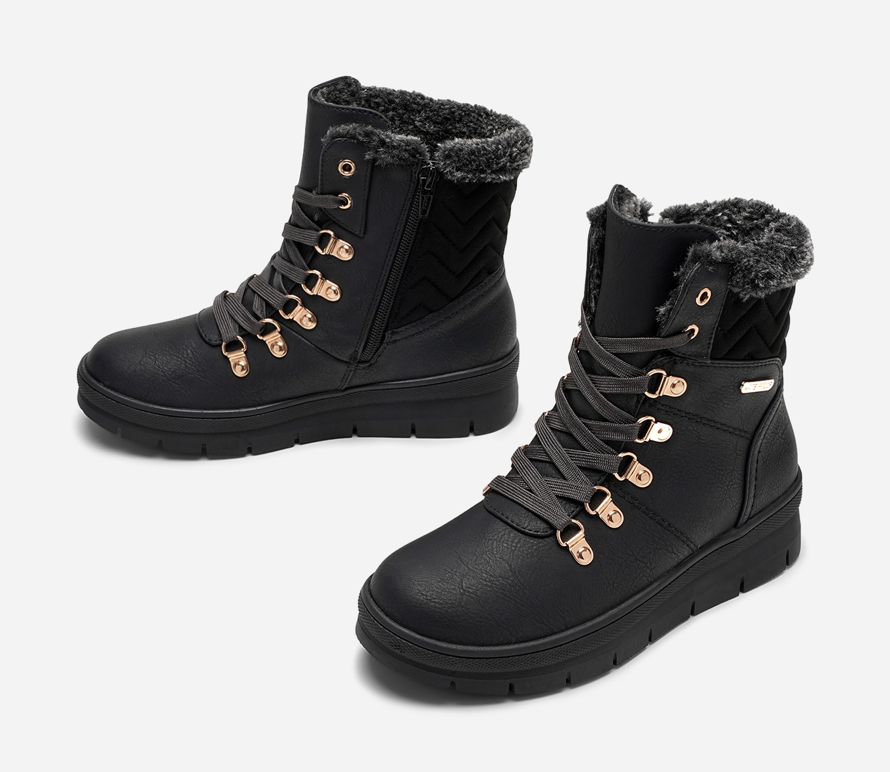 CLOU COMFORT, Varmforet skolett waterproof Sort