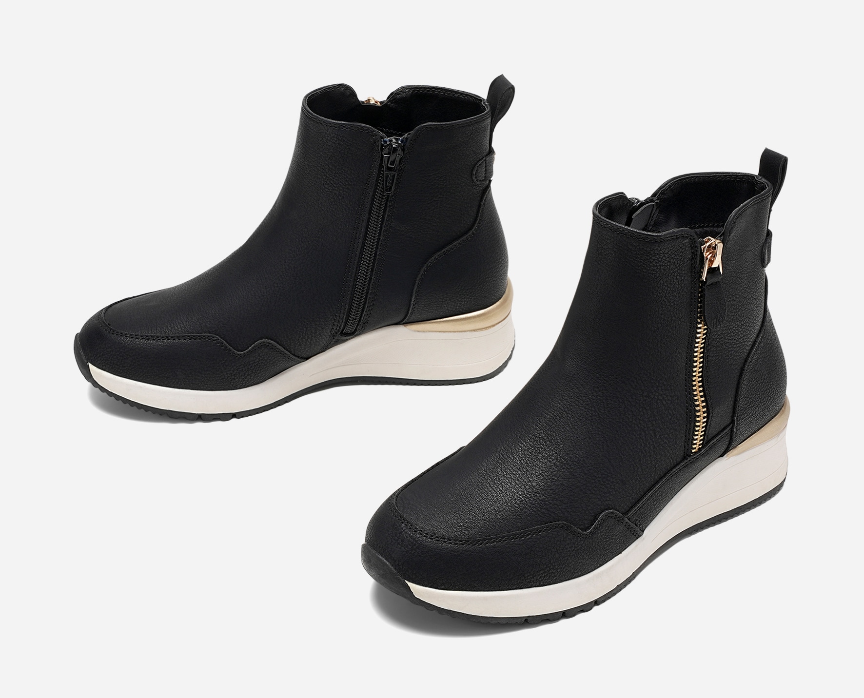 CLOU COMFORT, Boots med glidelås Sort