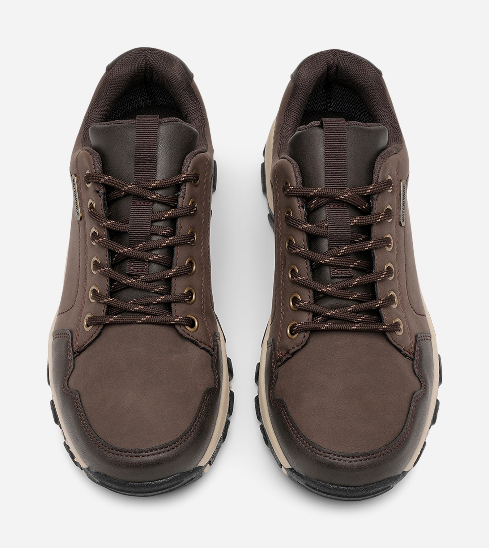 STEPSIDE, Snøresko waterproof Brun