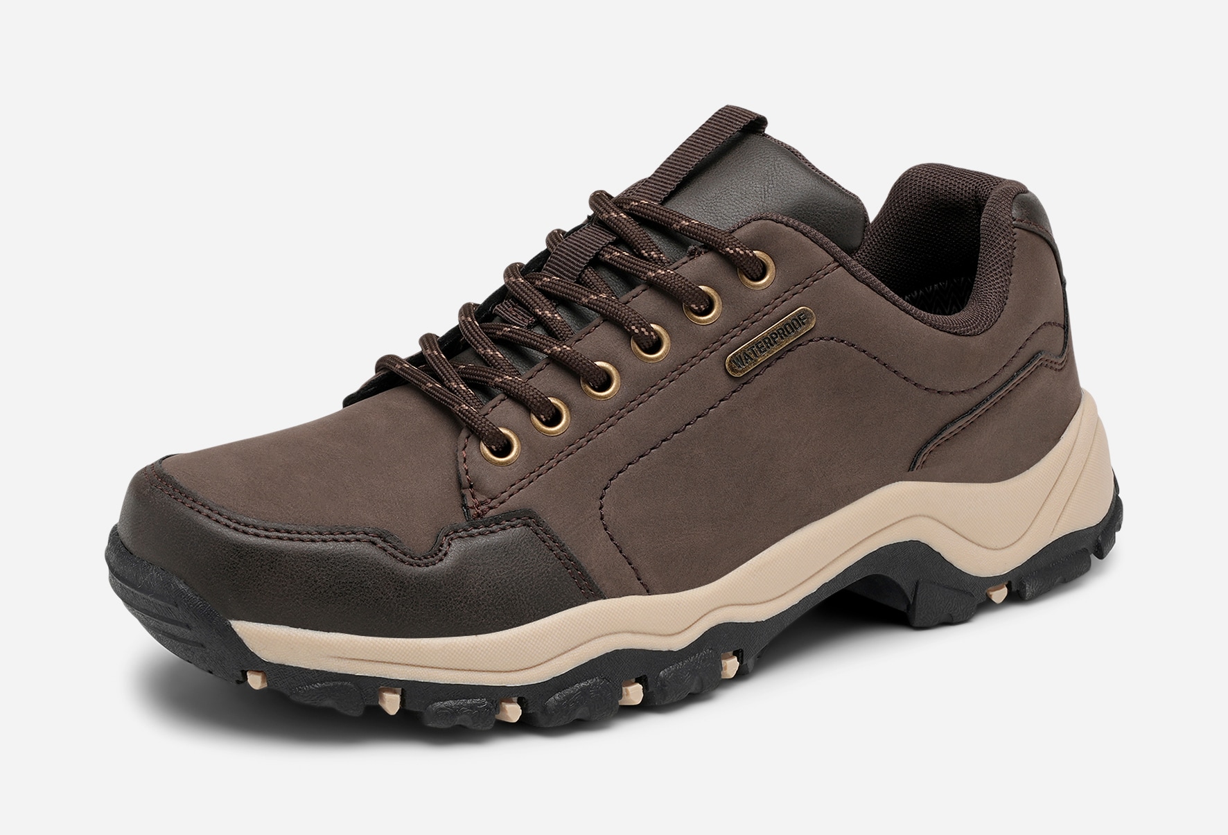 STEPSIDE, Snøresko waterproof Brun