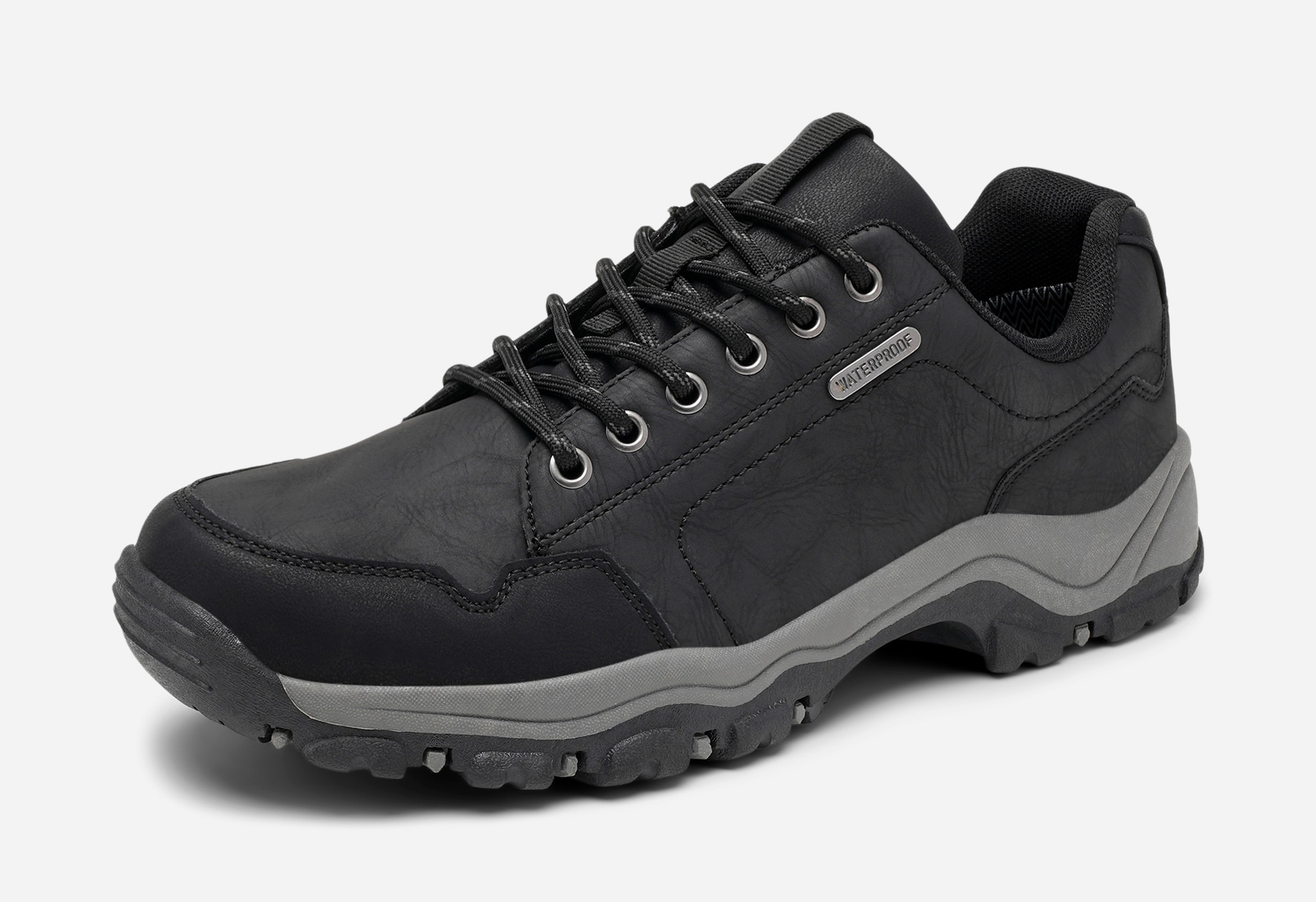STEPSIDE, Snøresko waterproof Sort