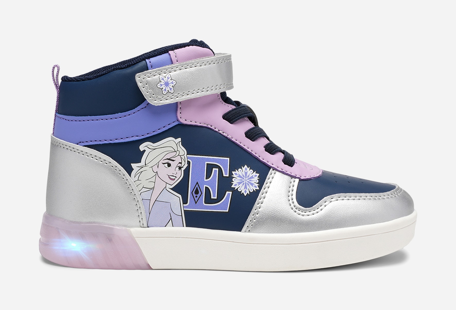 FROZEN, Høye sneakers med blinkende såle Lilla