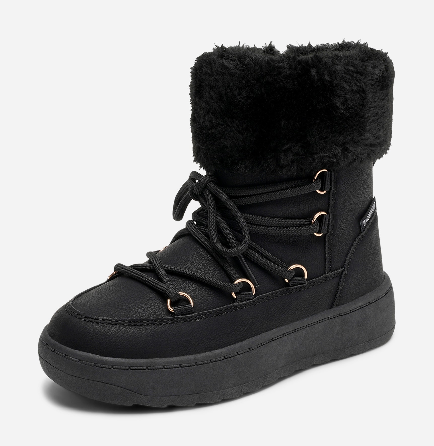 LEJON, Varmforet skolett waterproof Sort