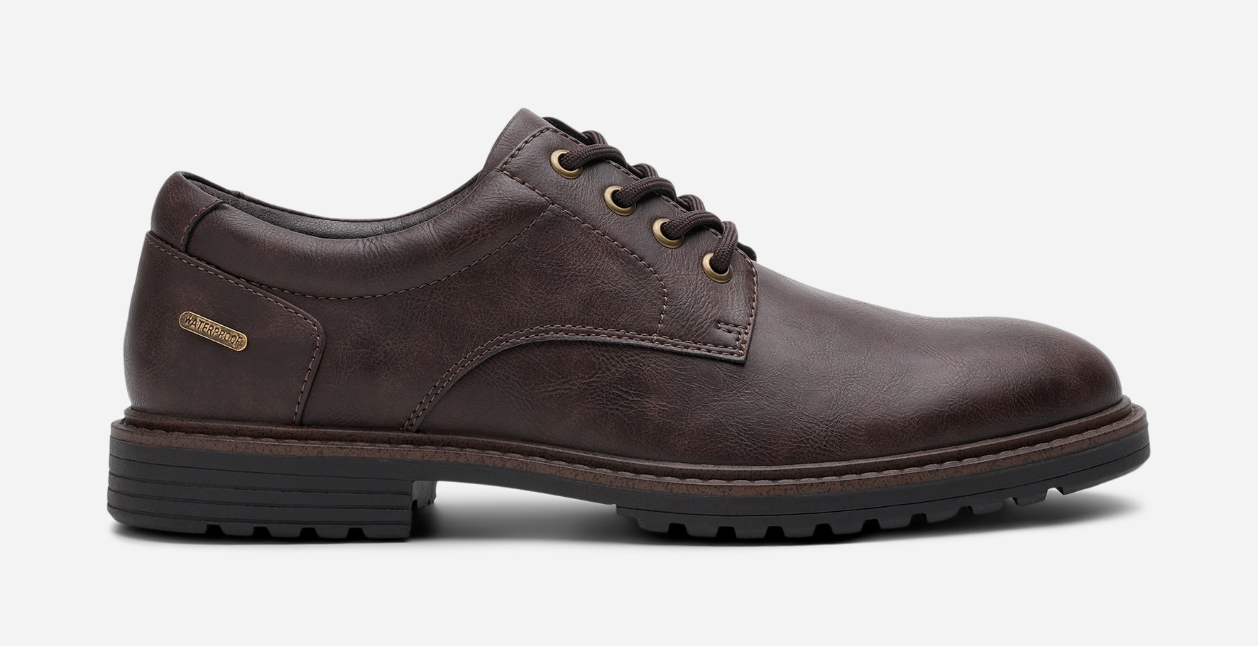 STEPSIDE, Snøresko waterproof Brun