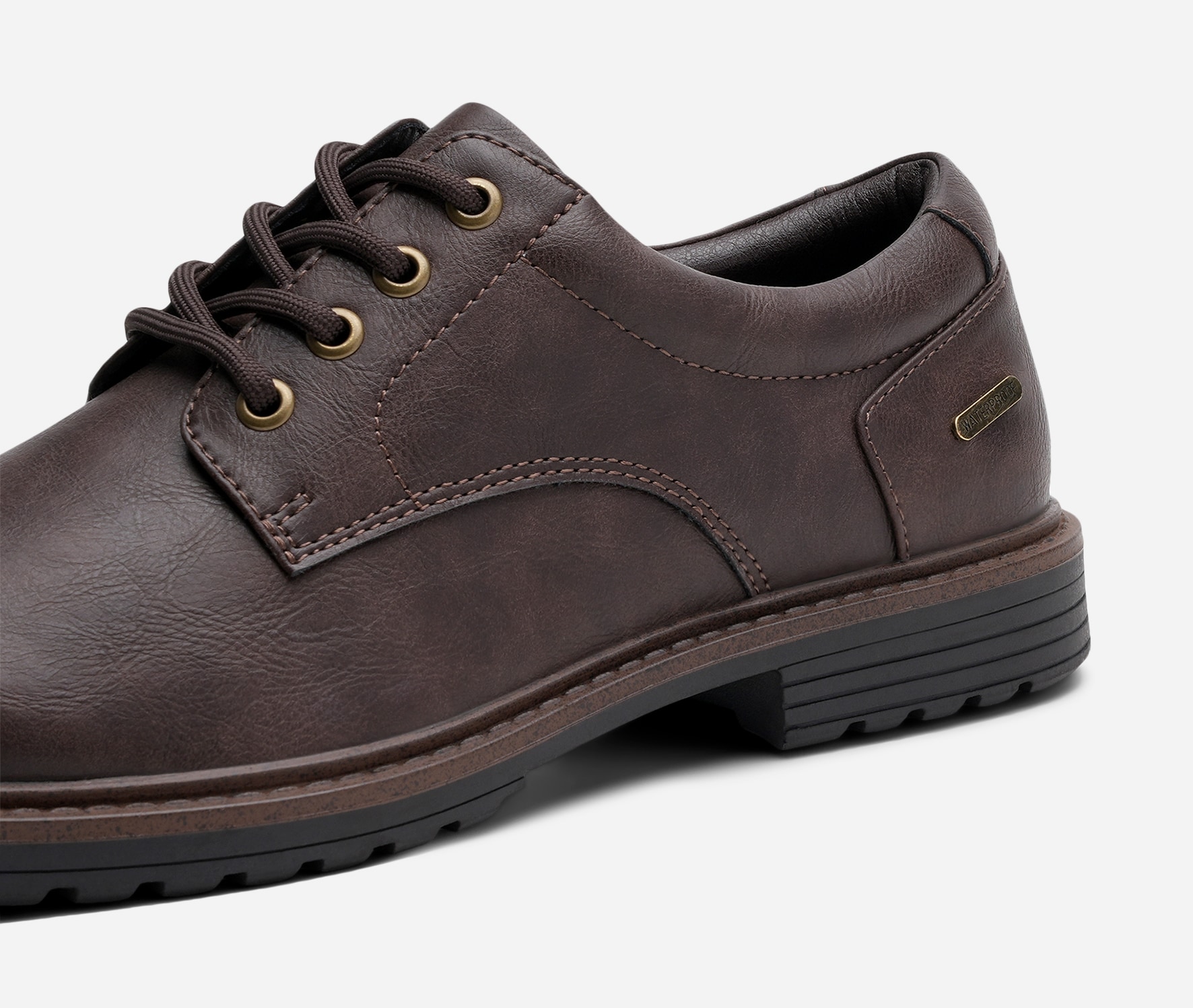STEPSIDE, Snøresko waterproof Brun