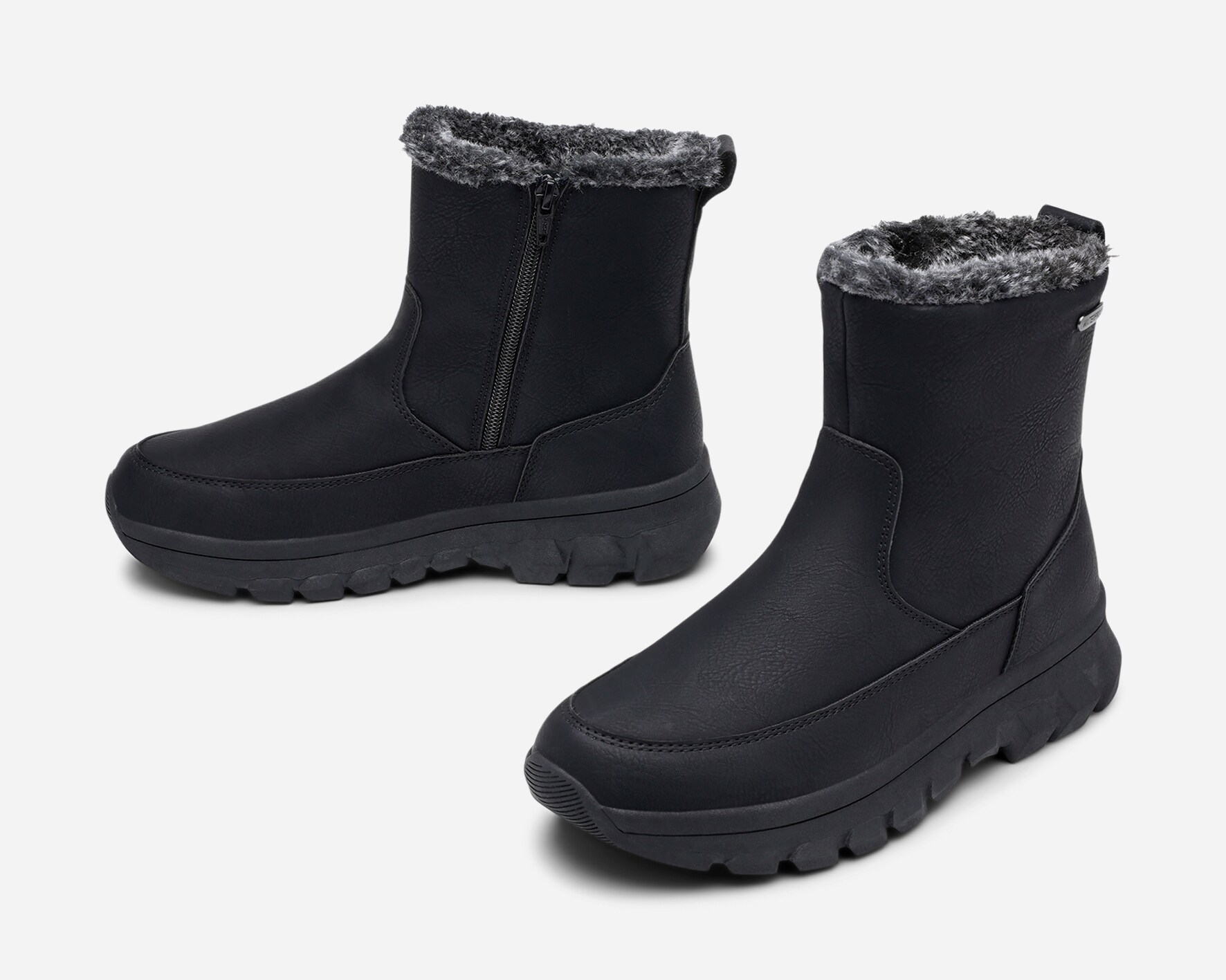 LEJON, Varmforet boots, waterproof Sort