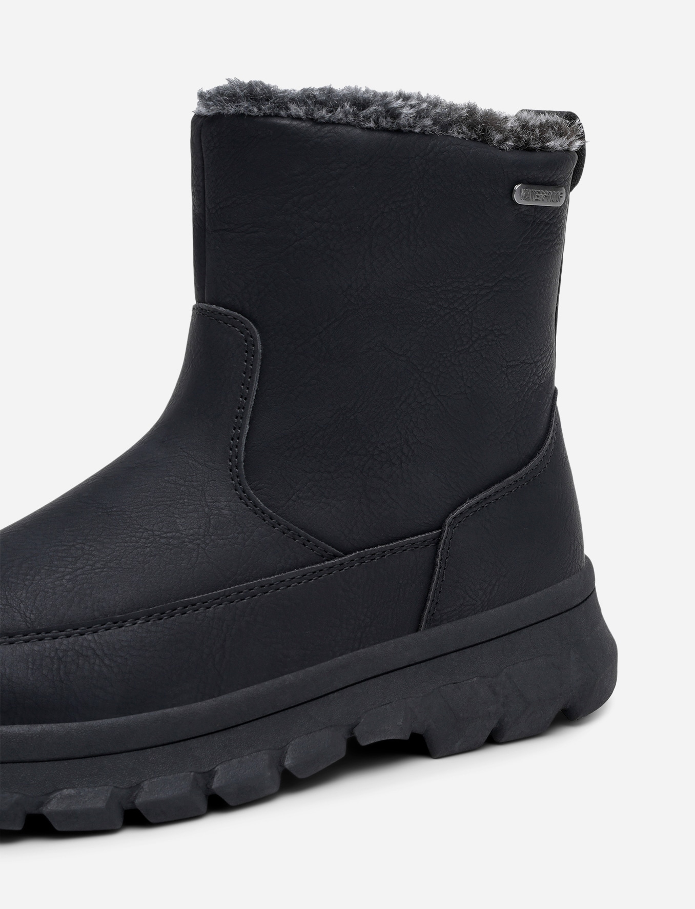 LEJON, Varmforet boots, waterproof Sort