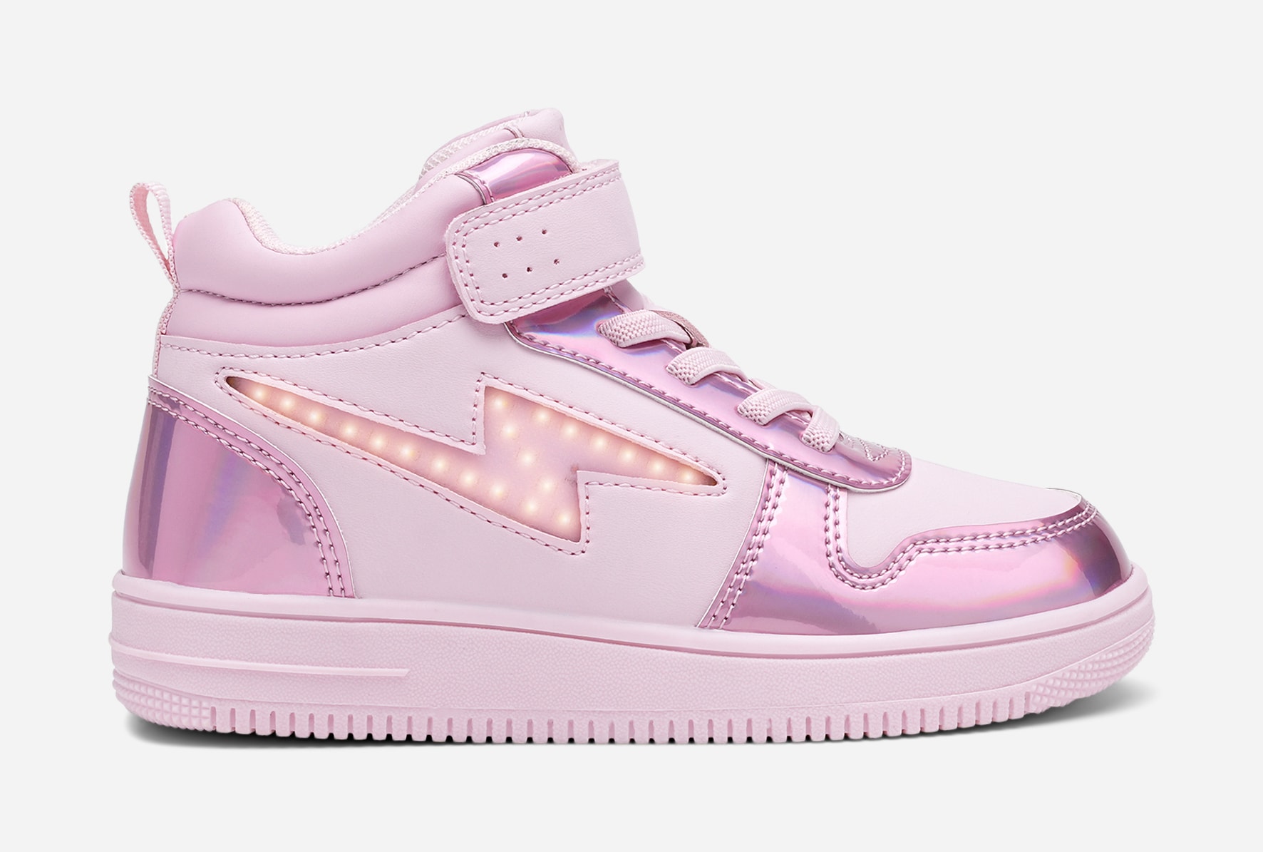 LEJON, Blinkende høye sneakers Rosa