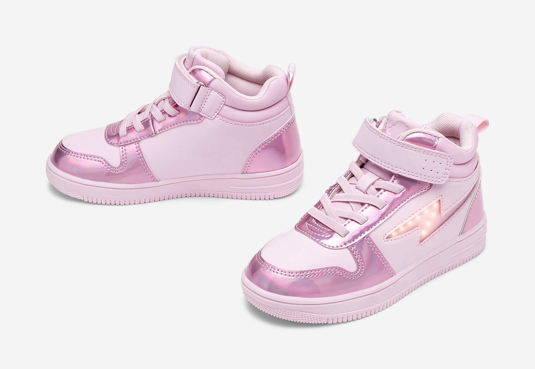 LEJON, Blinkende høye sneakers Rosa